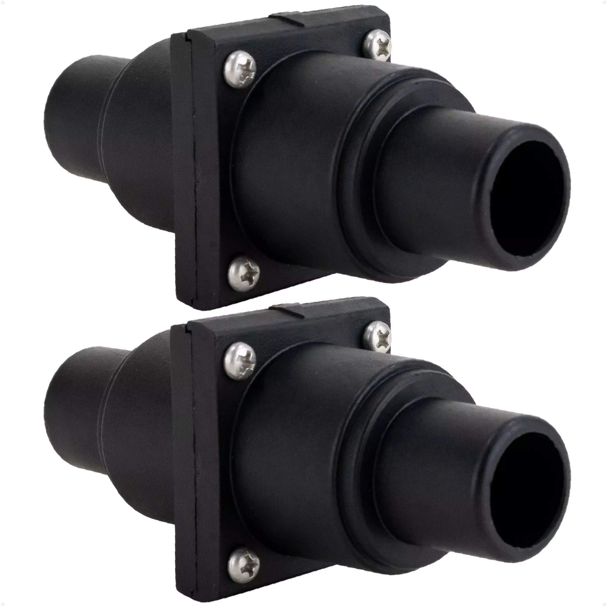 In-Line One-Way Check Valve - 1" - 1-1/2" Stepped Hose Connection, 2-Pack