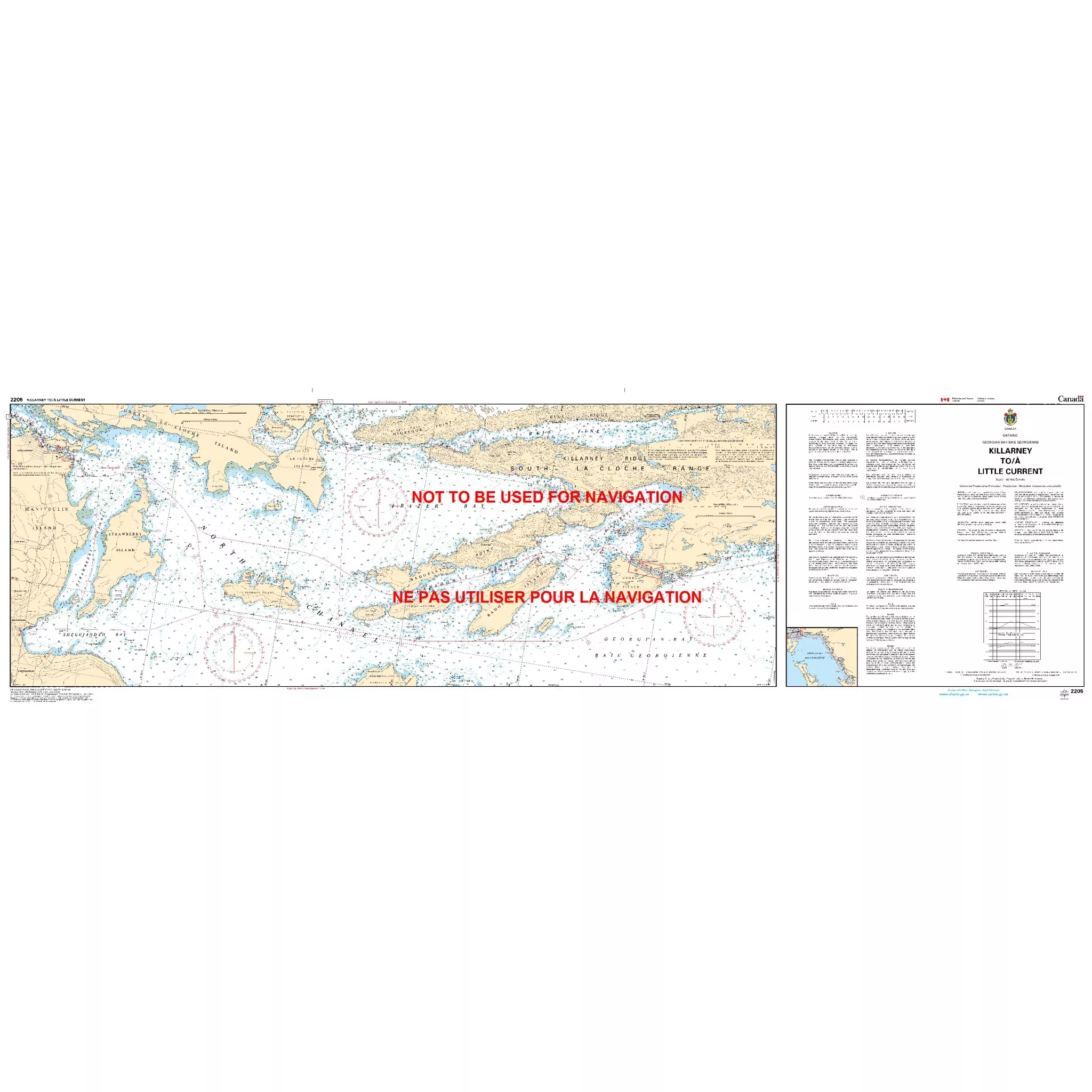 Killarney to Little Current Chart