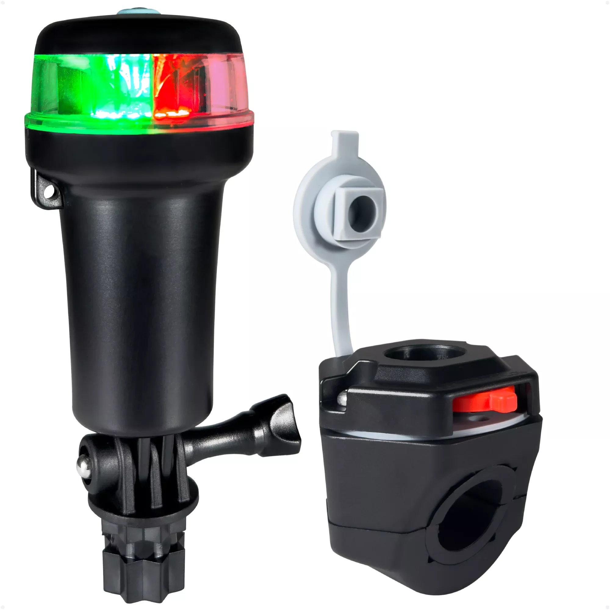 LED Bi-Color Navigation Light, Rail Mount, Fold-Down, Portable, 2NM