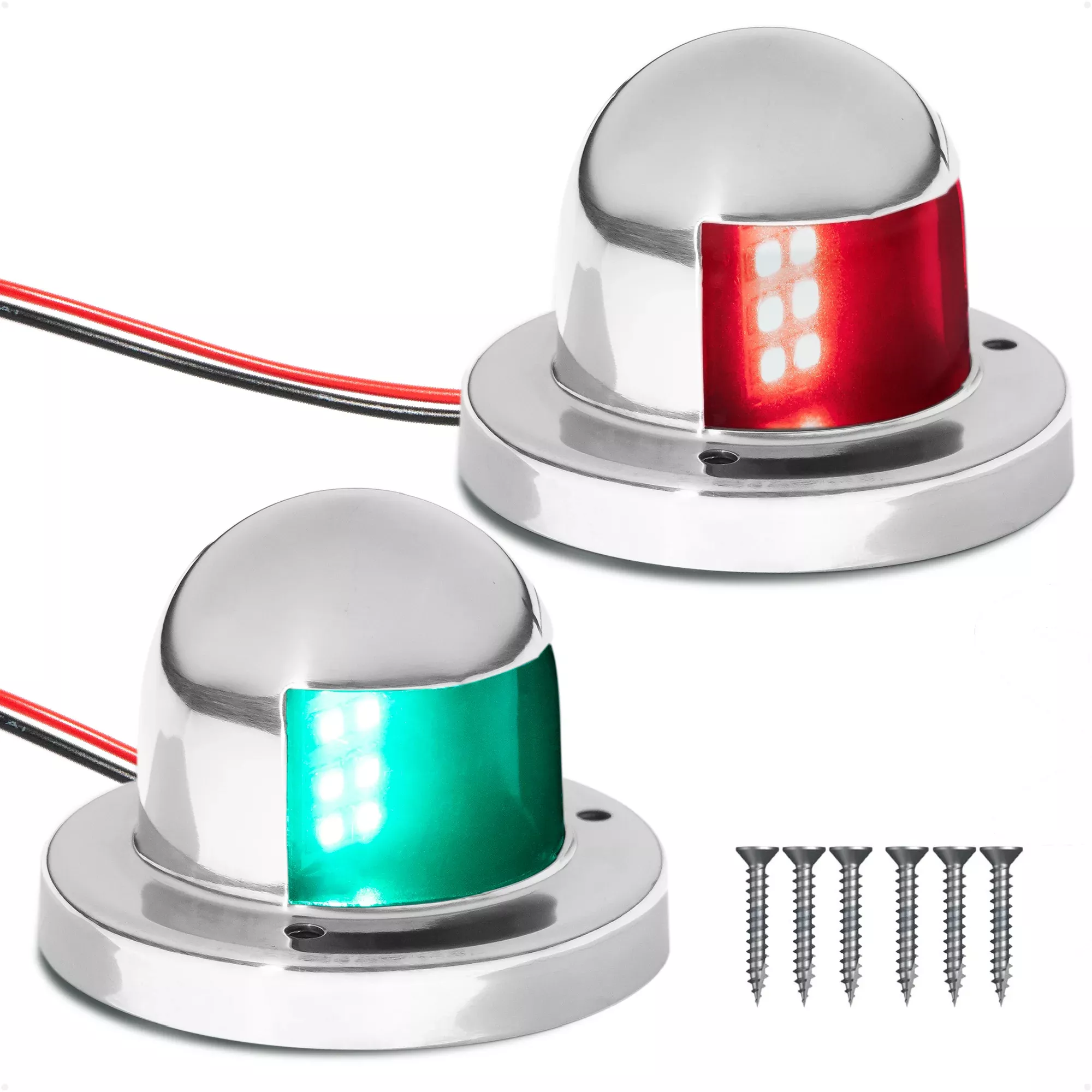 LED Navigation Side Lights - Horizontal Mount, 12V - 2NM
