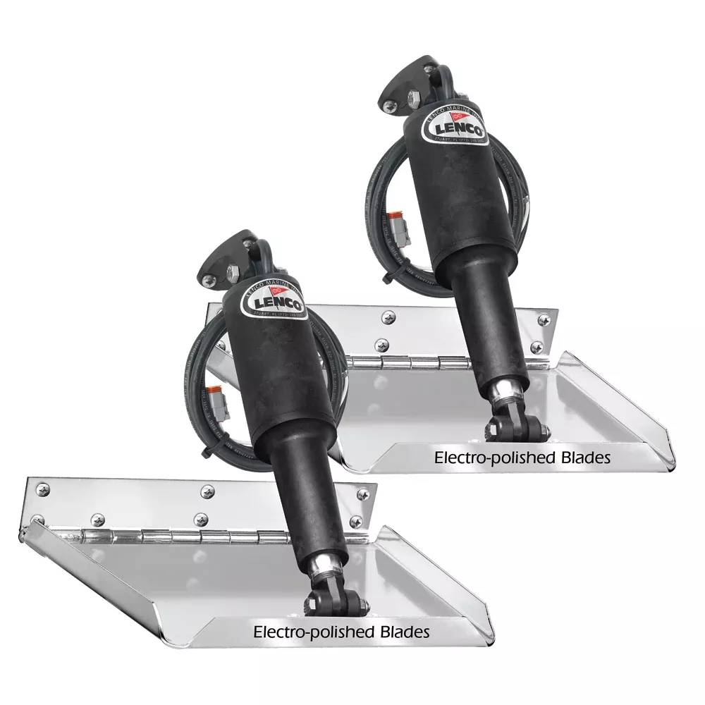 Lenco 12" x 9" Standard Performance Trim Tab Kit w/oSwitch Kit 12V [15036-101]