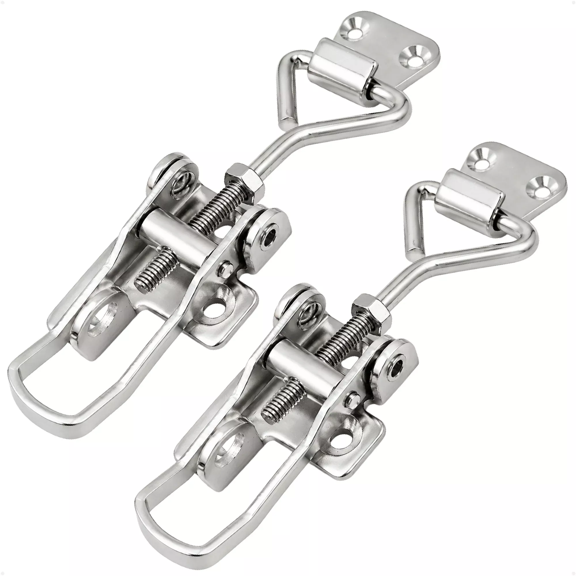 Locker Hatch Anti-Rattle Toggle Latch, Stainless Steel, 2-Pack