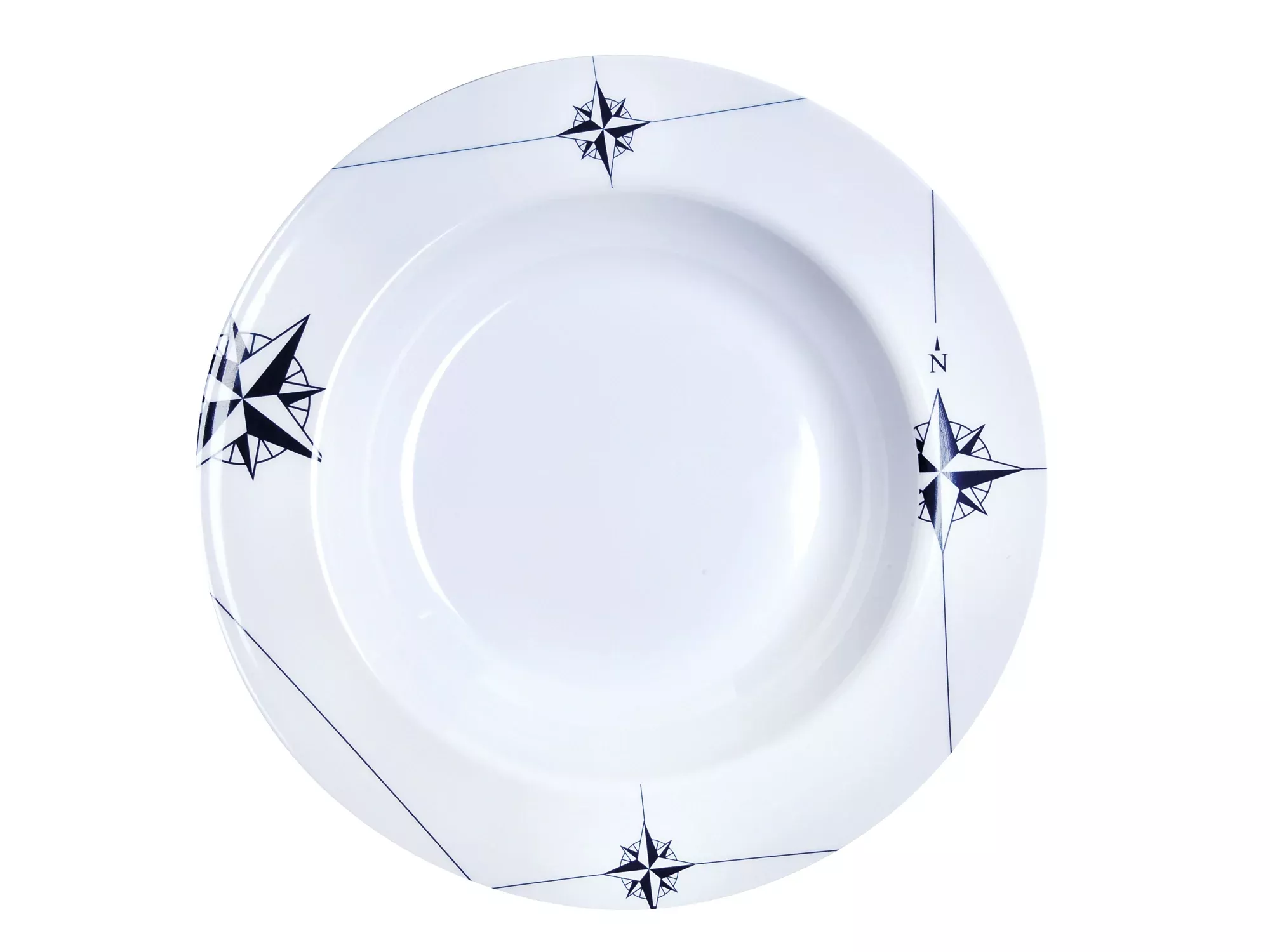 Marine Business 6-Piece Melamine Deep Plate, Northwind (15002)