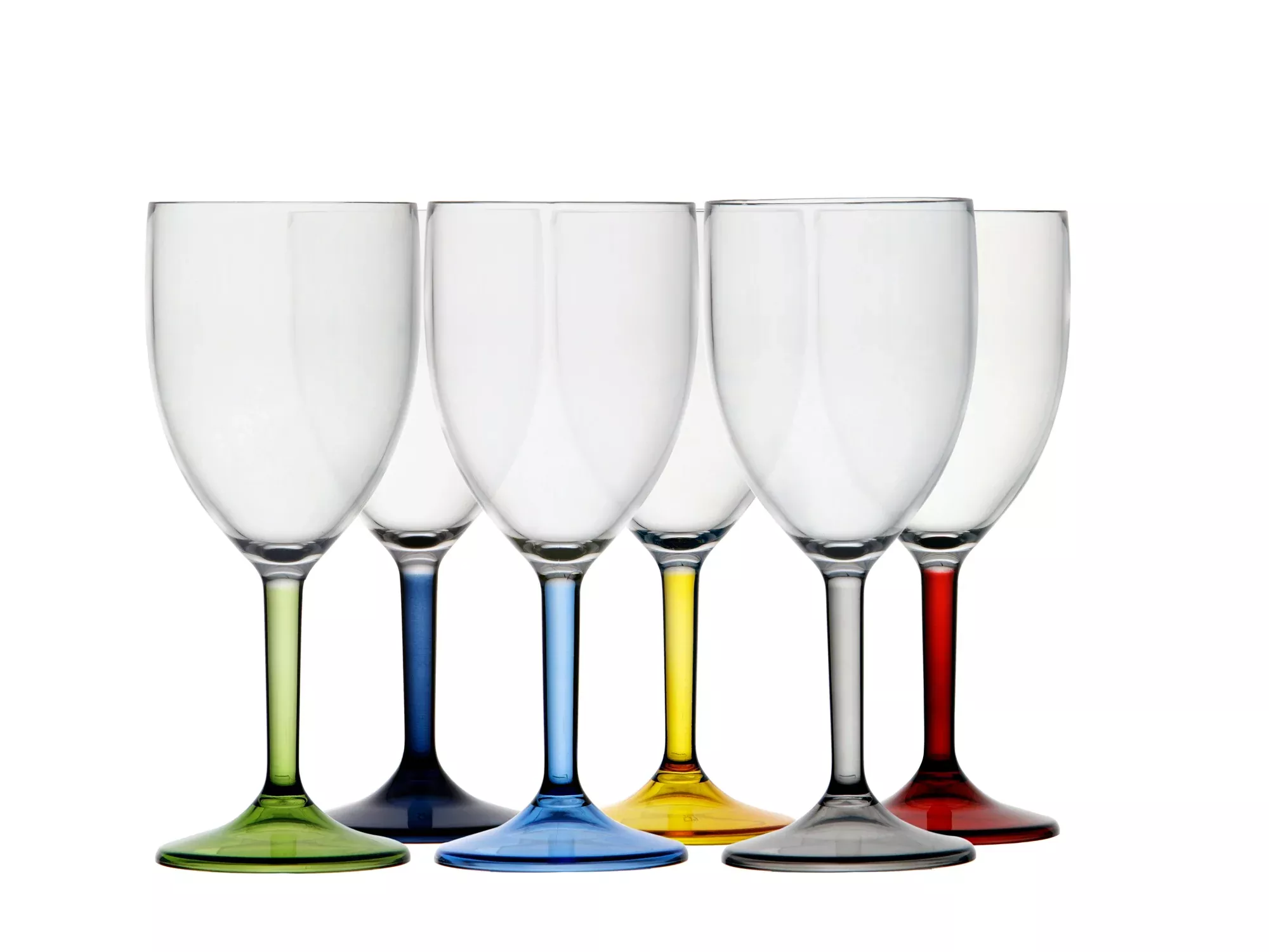 Marine Business 6-Piece Party Water/Wine Glass Colors Base (16704)