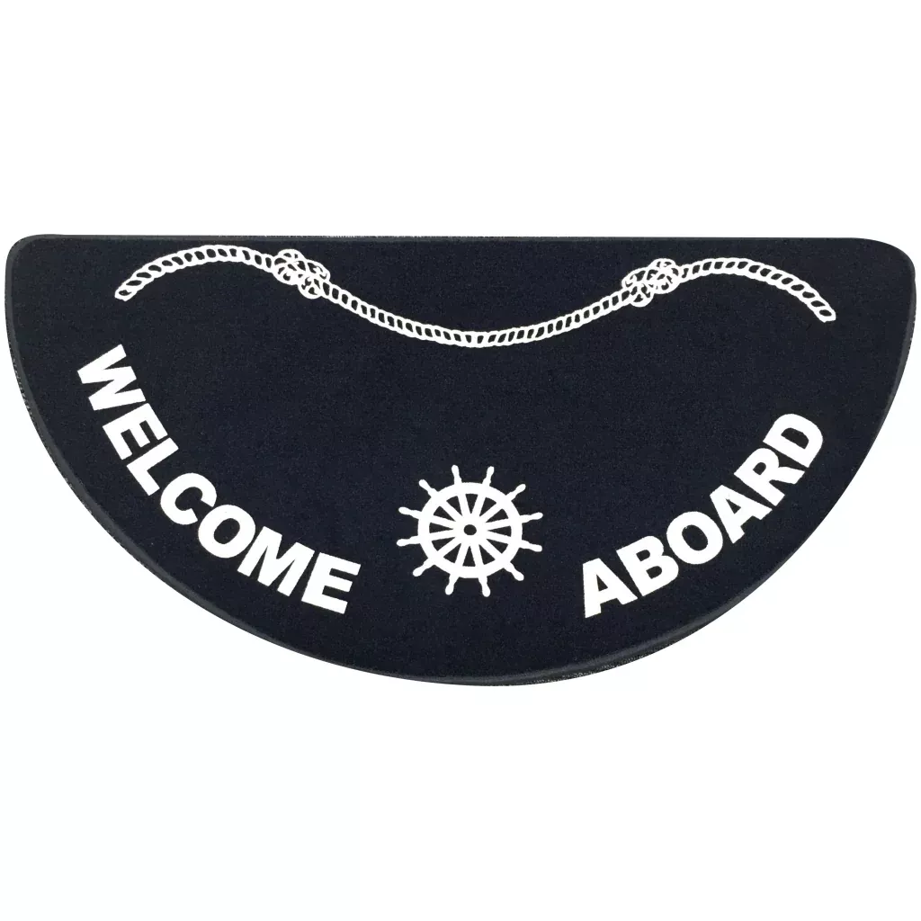 Matworks Welcome Aboard Mat -Half Moon/Navy