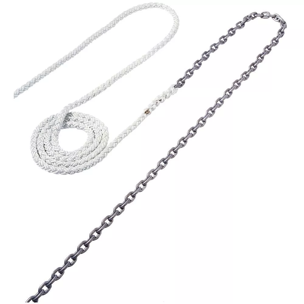 Maxwell Anchor Rode - 20'-5/16" Chain to 200'-5/8" Nylon Brait [RODE51]