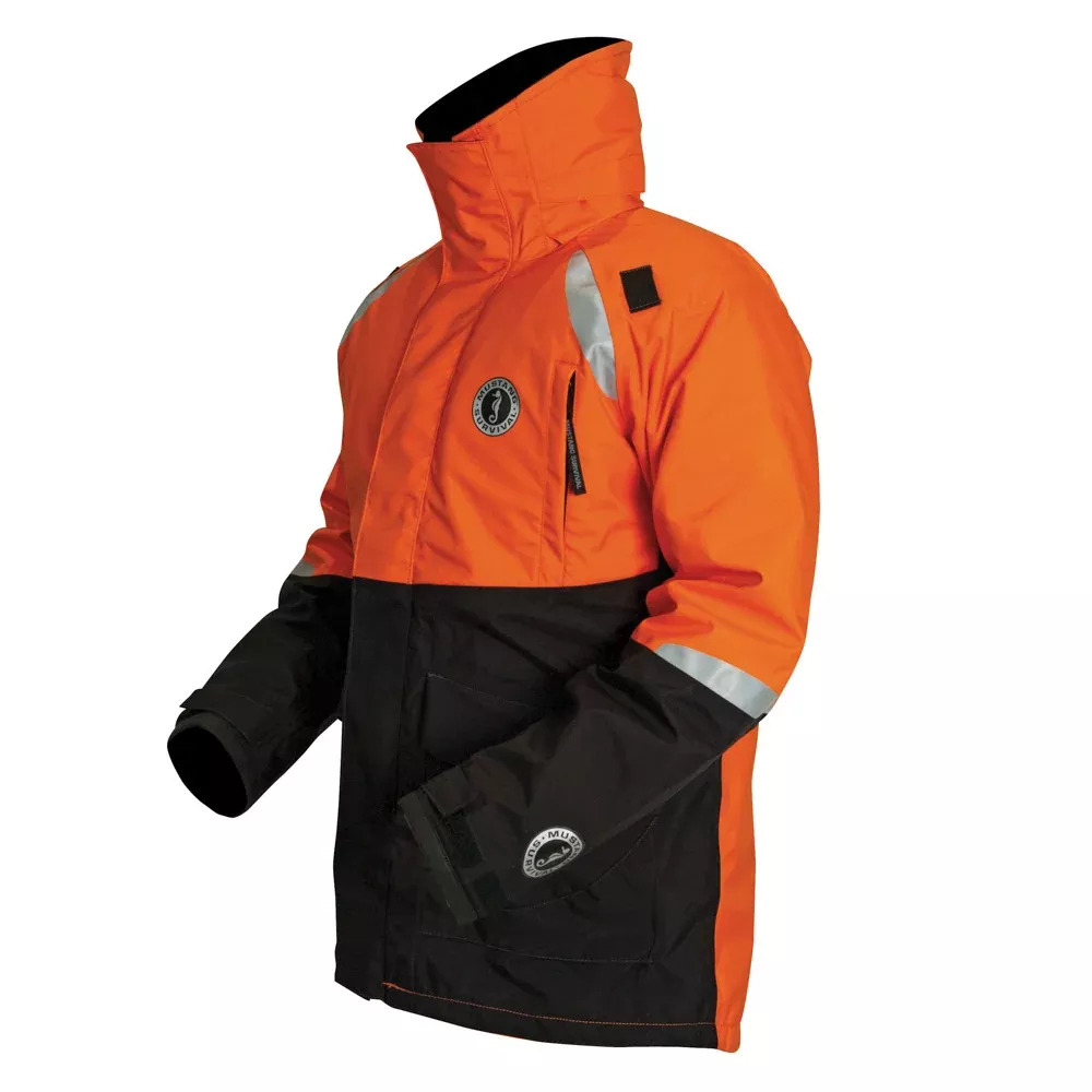 Mustang Catalyst Flotation Coat – Orange/Black – Large [MC5446-33-L-206]