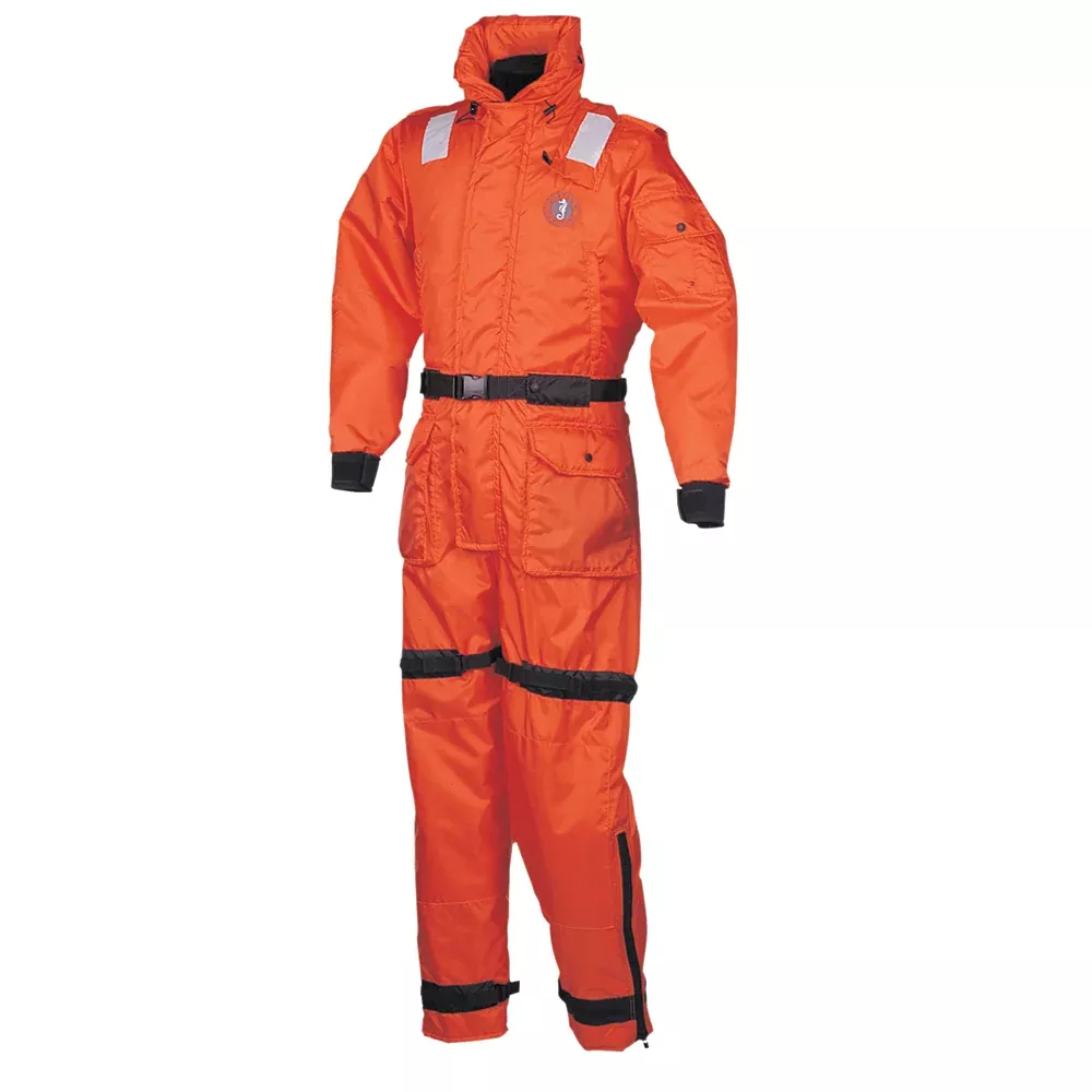 Mustang Deluxe Anti-Exposure CoverallWork Suit - Orange - Medium [MS2175-2-M-206]