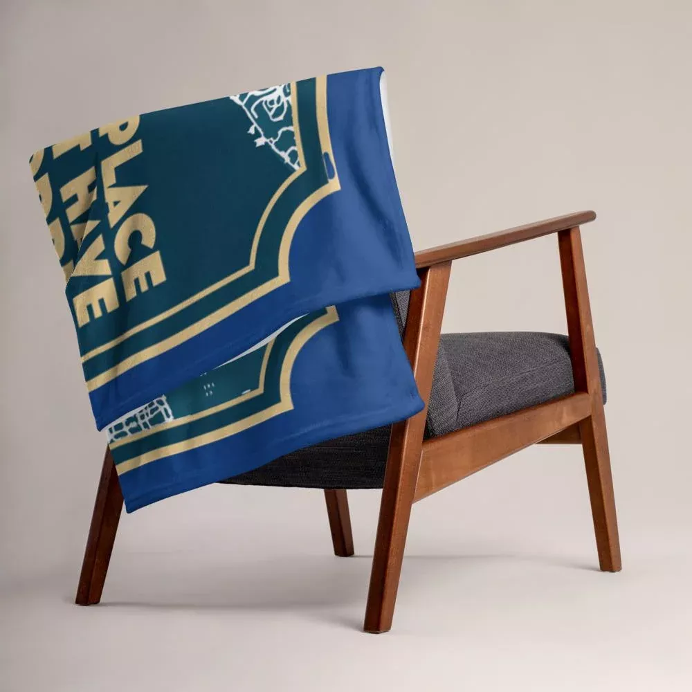 My Happy Place Doesn't Have an Address, Only Coordinates™ Throw Blanket