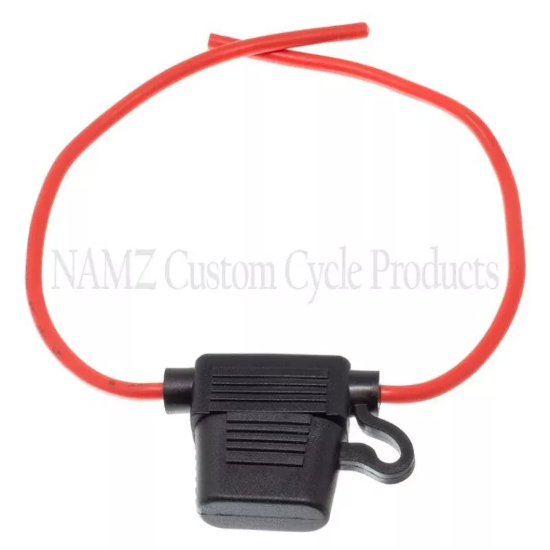 NAMZ Sealed ATO Fuse Holder 14g Wire (Fits ATO Fuses Up to 40 AMP)