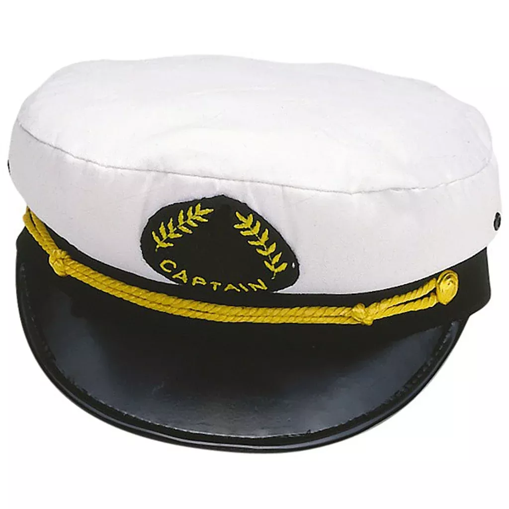 Nauticalia Size 57cm White Captain Hat