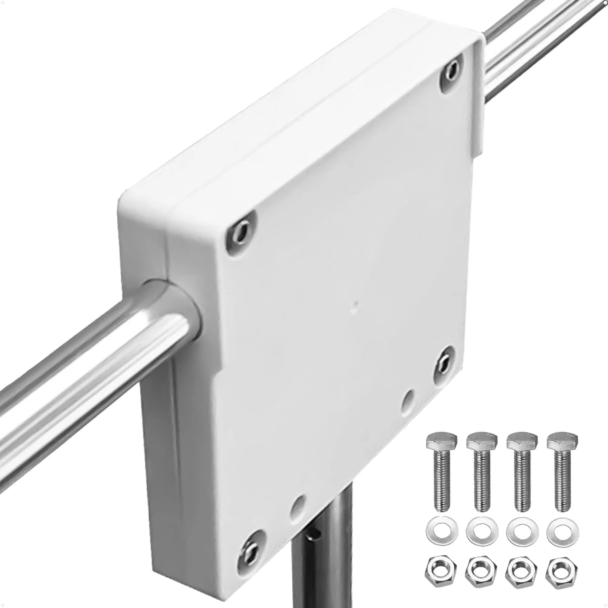Outboard Motor Rail-Mount Bracket, Fits Motors Up to 80 Lb