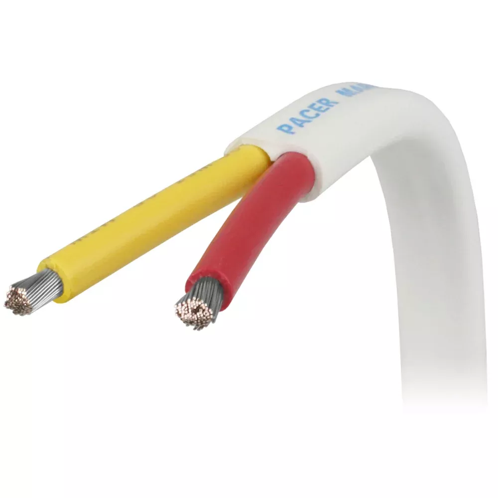 Pacer 16/2 AWG Safety Duplex Cable - Flat Cable - Red/Yellow - 100' [W16/2RYW-100]