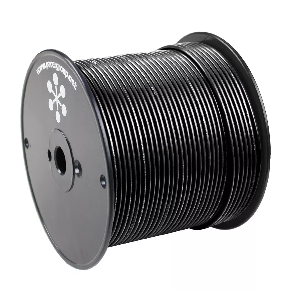 Pacer Black 16 AWG Primary Wire - 500[WUL16BK-500]