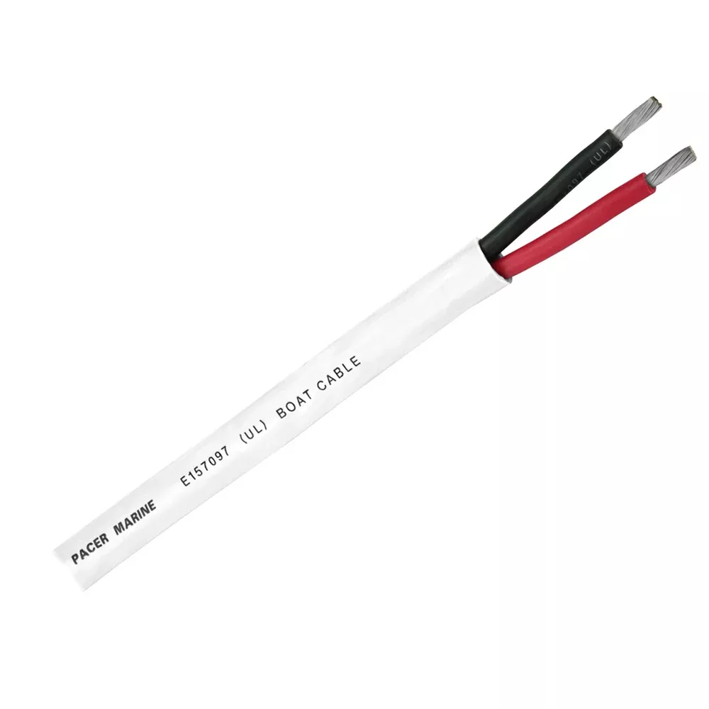 Pacer Duplex 2 Conductor Cable - 250' - 14/2 AWG - Round Cable - Red, Black [WR14/2DC-250]