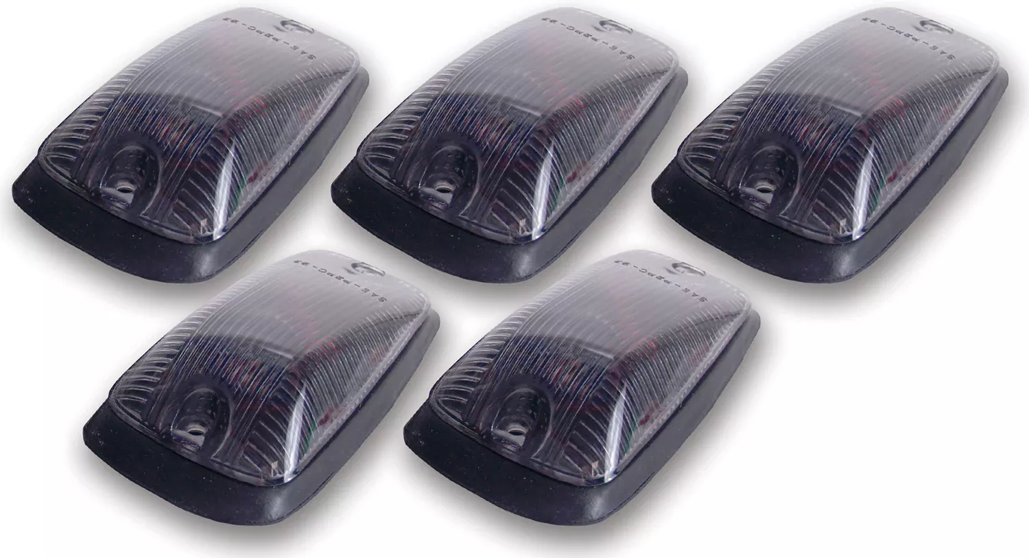 Pacer Performance - 20-221S - Truck Cab Light -20-221S LED Smoke Hi-5 Cab Roof Light Kit, 88-02 GM Style - P/N: 20-221S