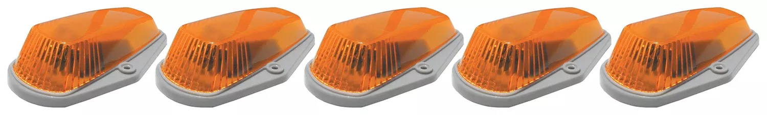 Pacer Performance - 20-225 - Truck Cab Light -20-225 Amber Hi-5 Cab Roof Light Kit, 80-96 Ford Style - P/N: 20-225