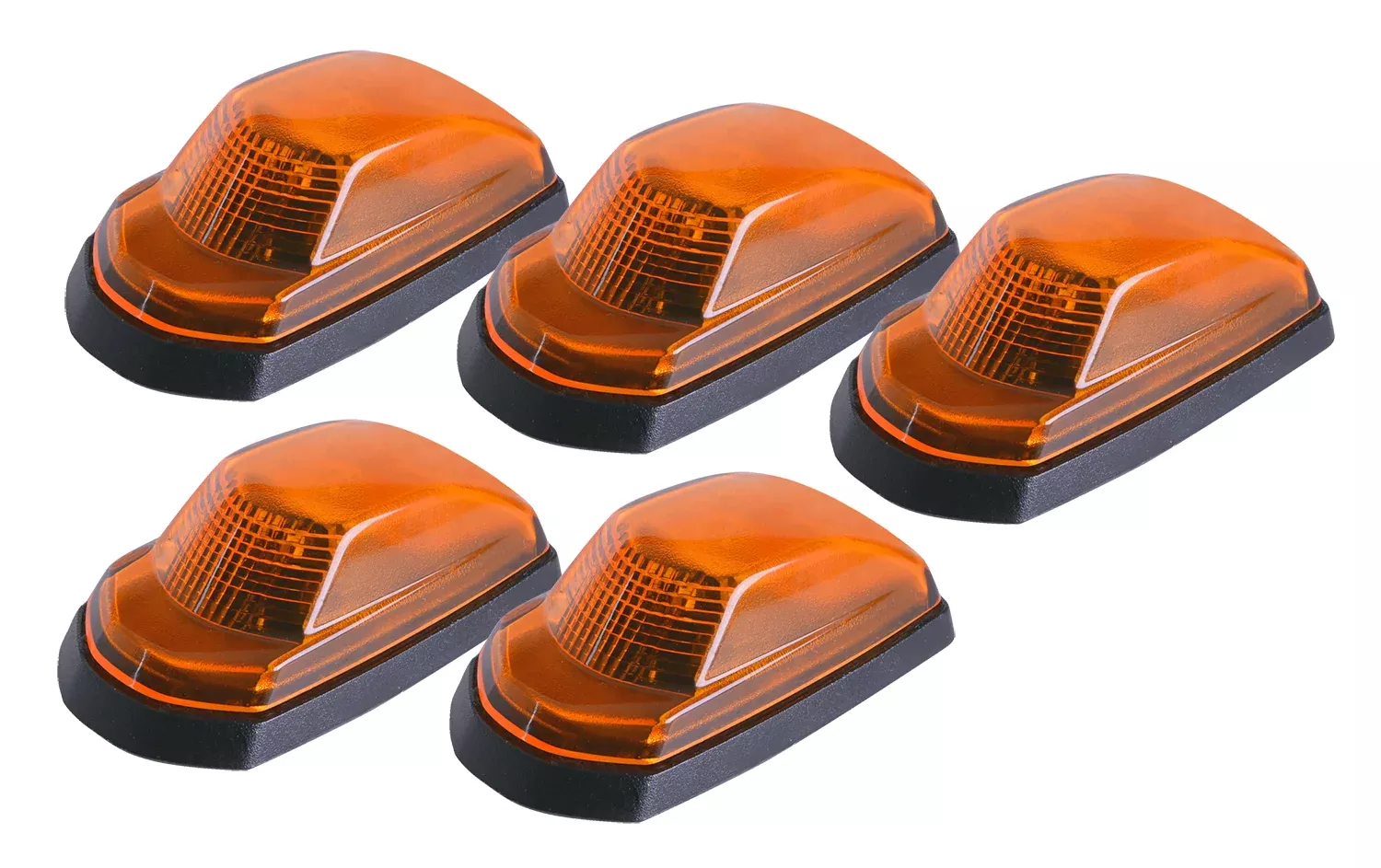 Pacer Performance - 20-237 - Truck Cab Light -20-237 LED Amber Hi-5 Cab Roof Light Kit, 17-22 Ford Style - P/N: 20-237