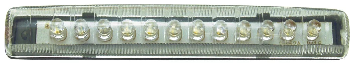 Pacer Performance - 20-725 - Auxiliary Light -20-725 12 Diode Single Row LED Light, Clear/White - P/N: 20-725