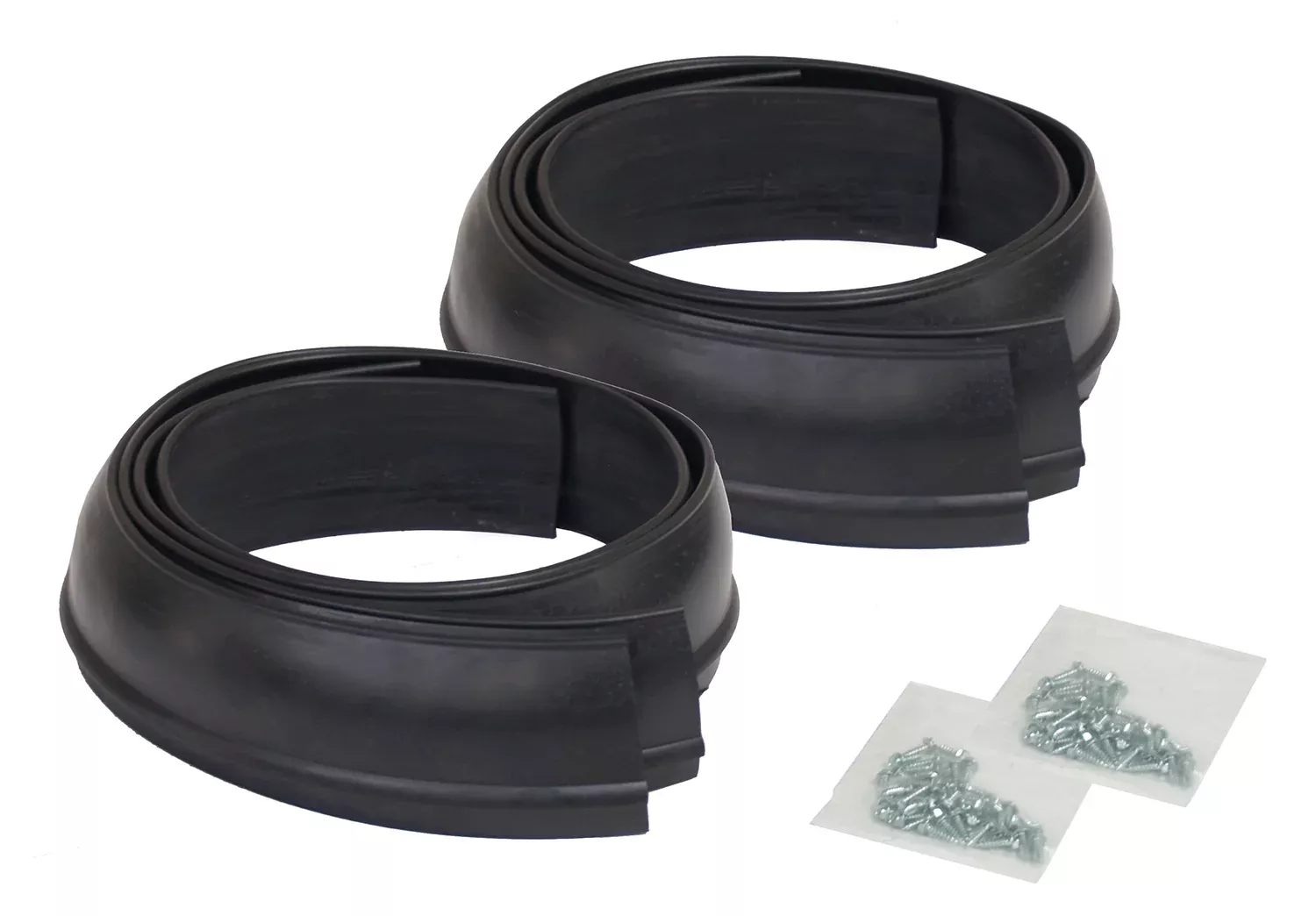 Pacer Performance - 52-156 - Fender Extension Molding -52-156 Flexy Flare Rubber Fender Extensions Standard Duty, 2-1/2" x 58", 4 Piece Kit - P/N: 52-156