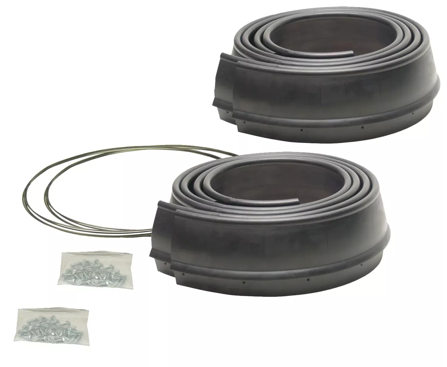 Pacer Performance - 52-189 - Fender Extension Molding -52-189 Flexy Flare Rubber Fender Exten. Heavy Duty Reinforced, 2-1/2" x 58" 4 Piece Kit - P/N: 52-189