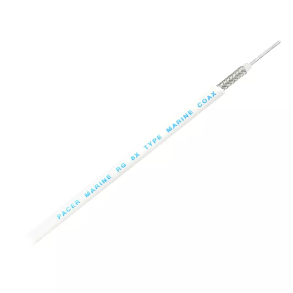 Pacer RG8X Coax Cable - White - 150' [MRG8XW-150]