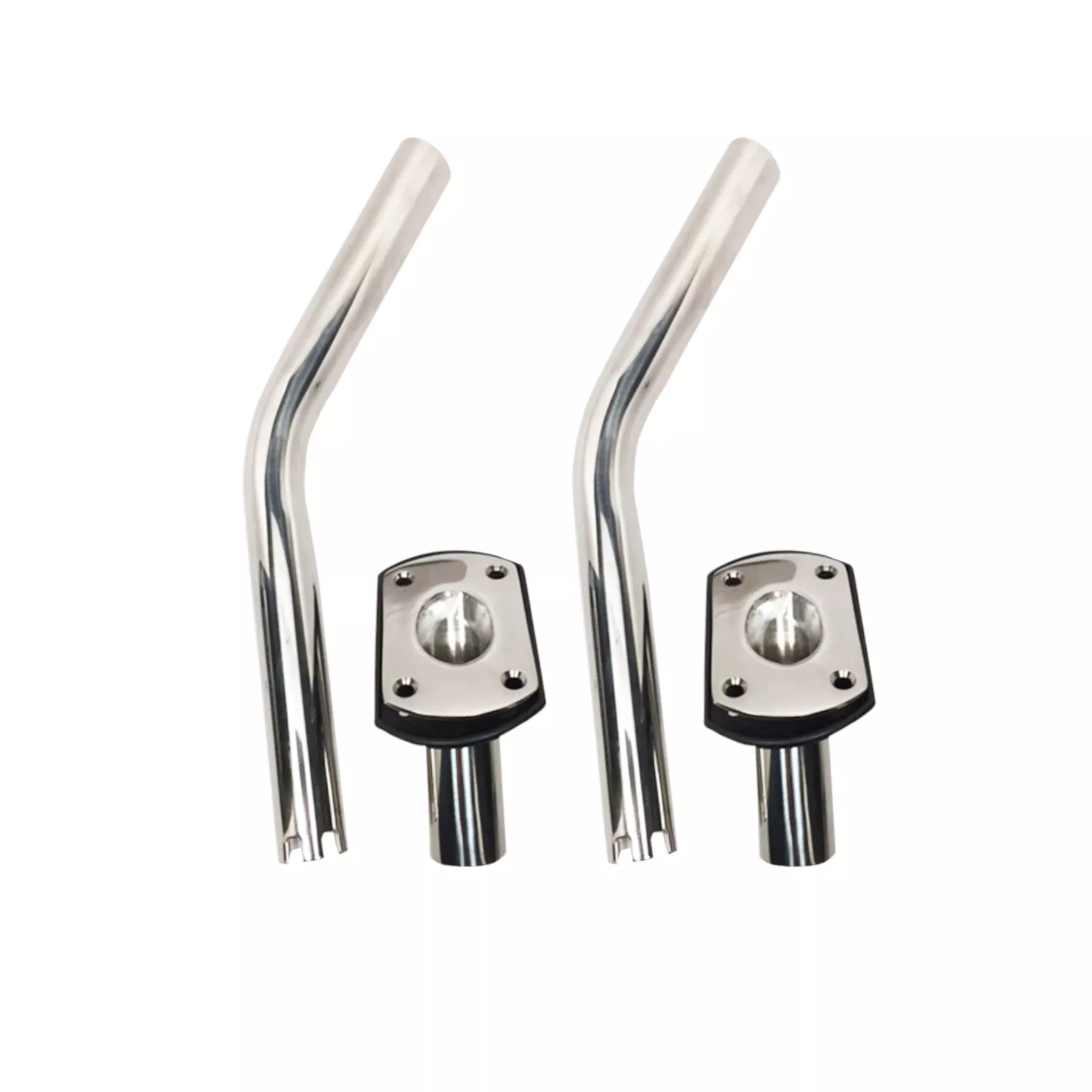 Pactrade Marine 2PCS S.S Boat Outrigger Pole Rod Holders Flush Mount