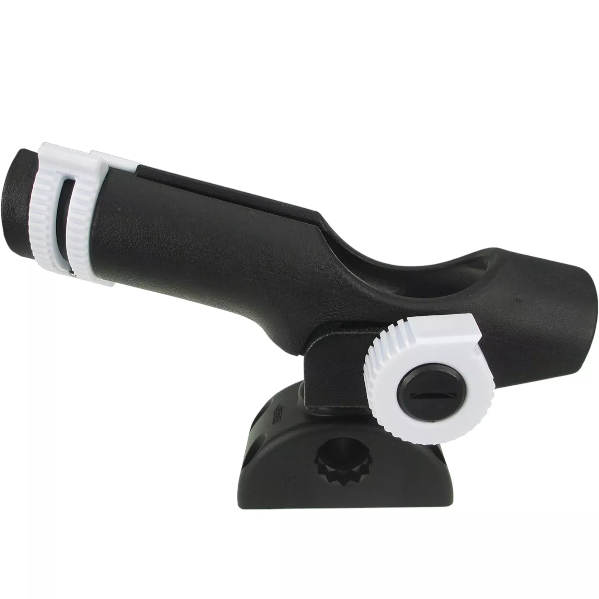 Pactrade Marine Adjustable Fishing Rod Holder 7/8''-1'' Rail Mount Adapter Lock