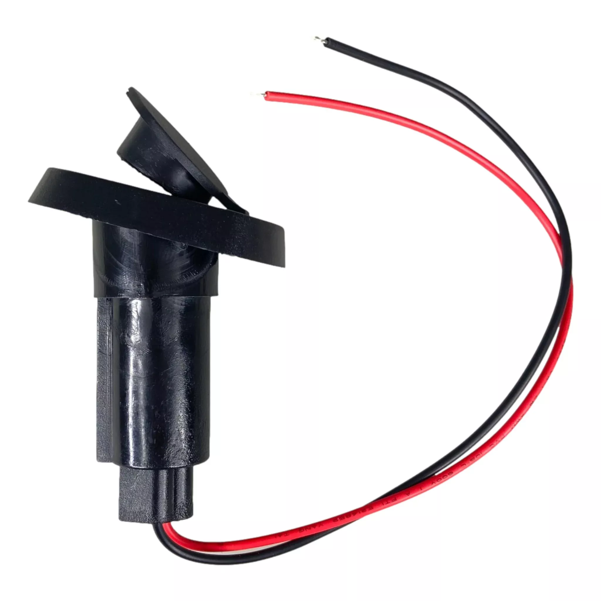 Pactrade Marine Boat 2-Prong Nylon Stern Light Pole Base Black Cover Socket For Plug-In