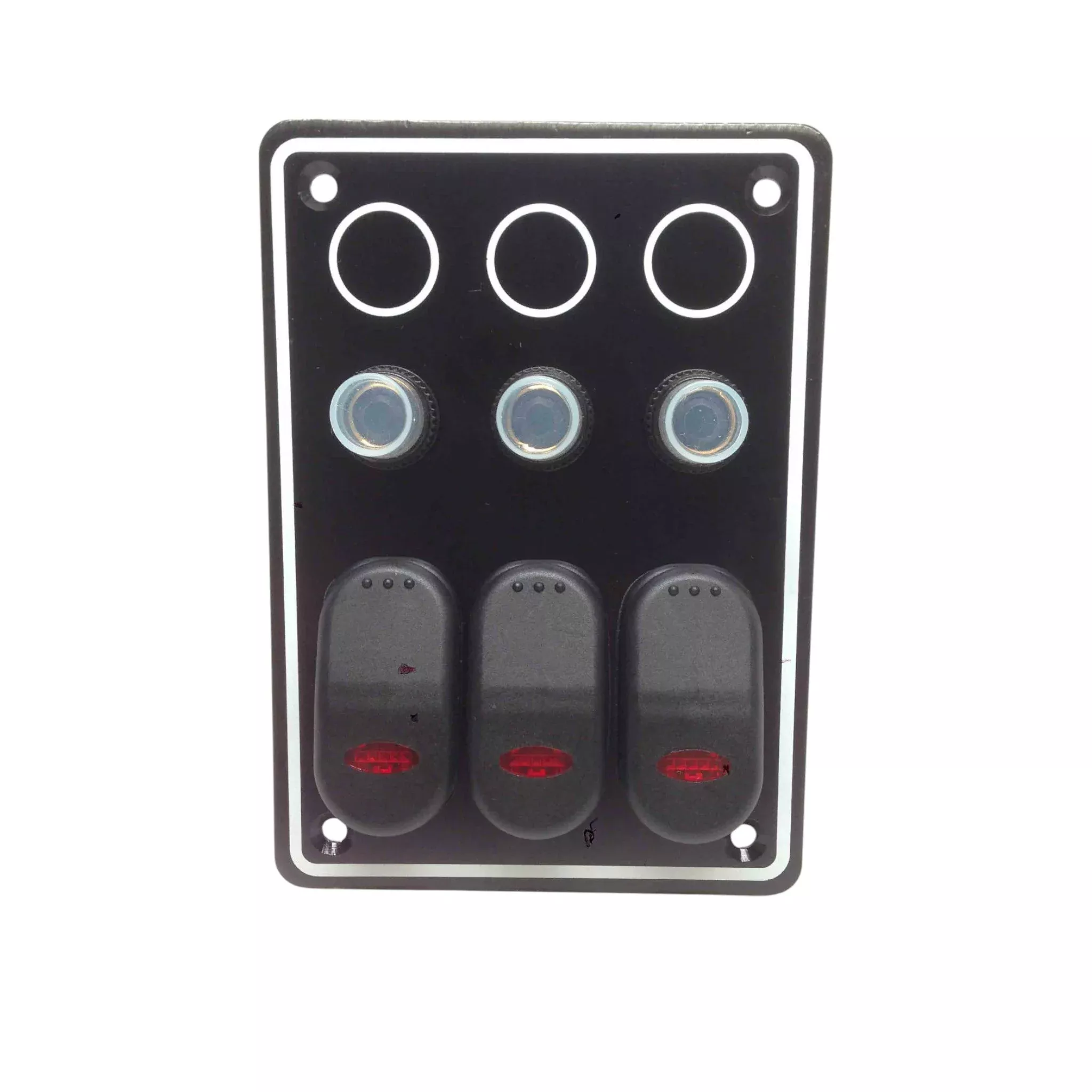 Pactrade Marine Boat 3 Gang Splashproof Switch Panel 12V ODM