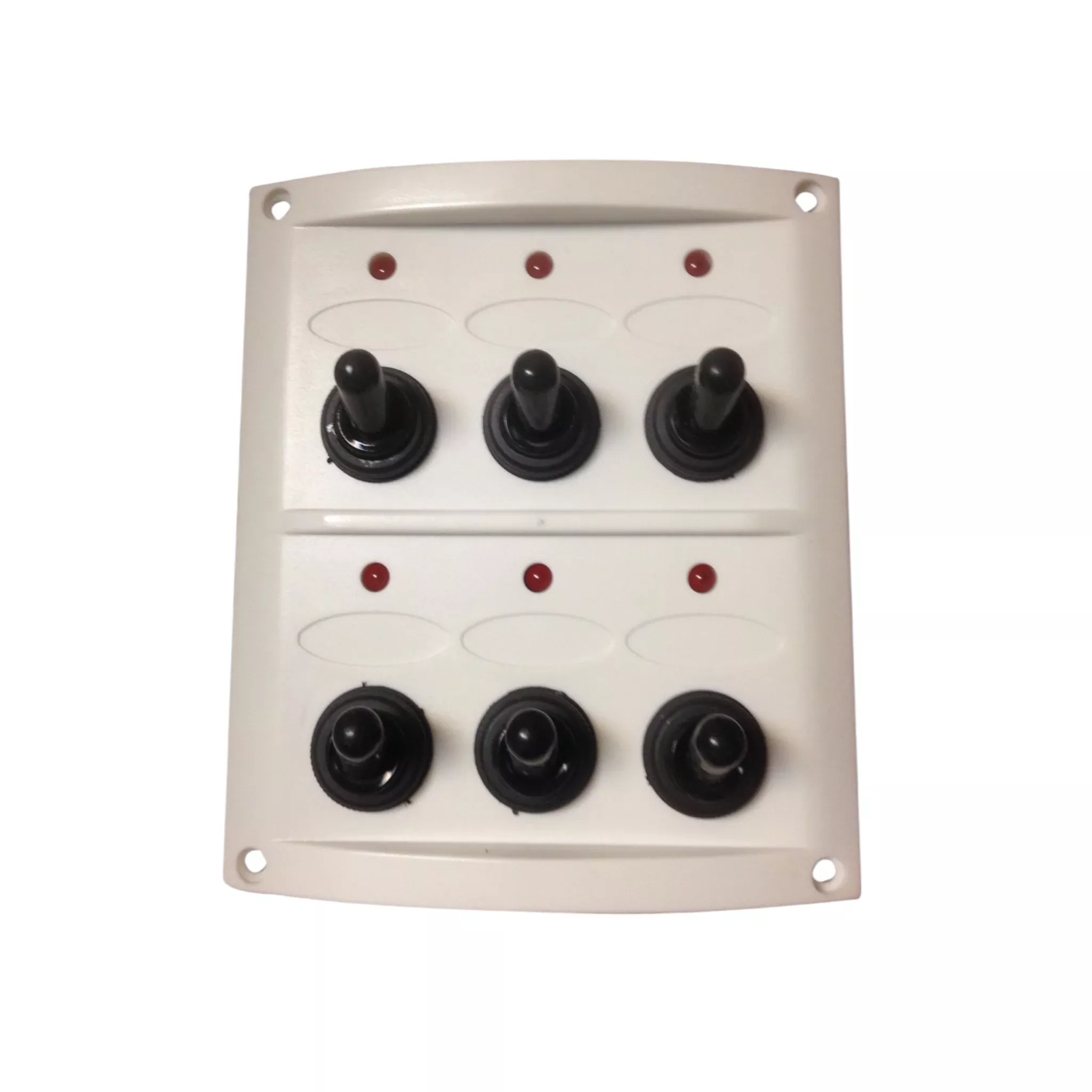 Pactrade Marine Boat 6 Gang Splash Proof Switch with Light Panel