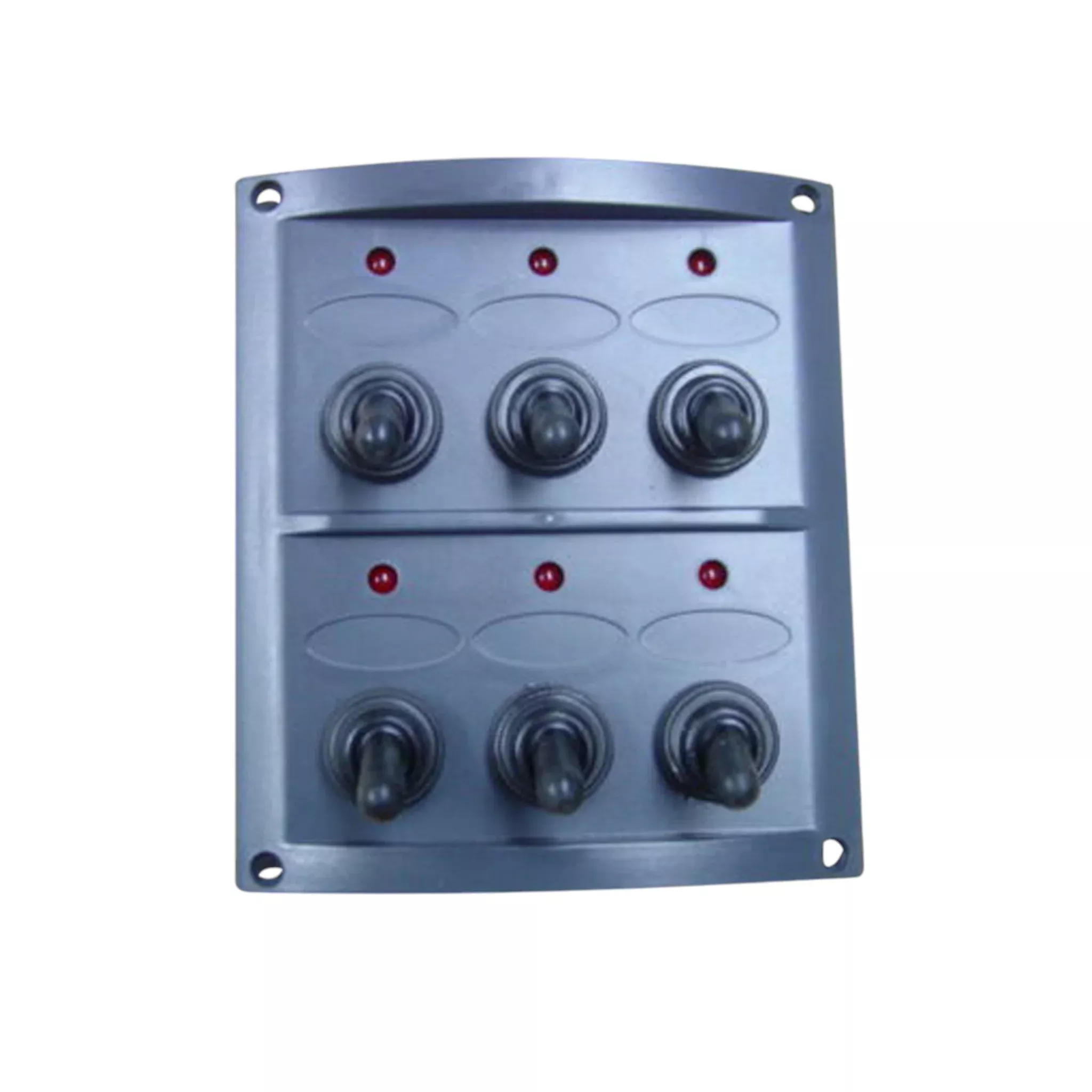 Pactrade Marine Boat 6 Gang Splashproof Switch Panel with Light Indicator