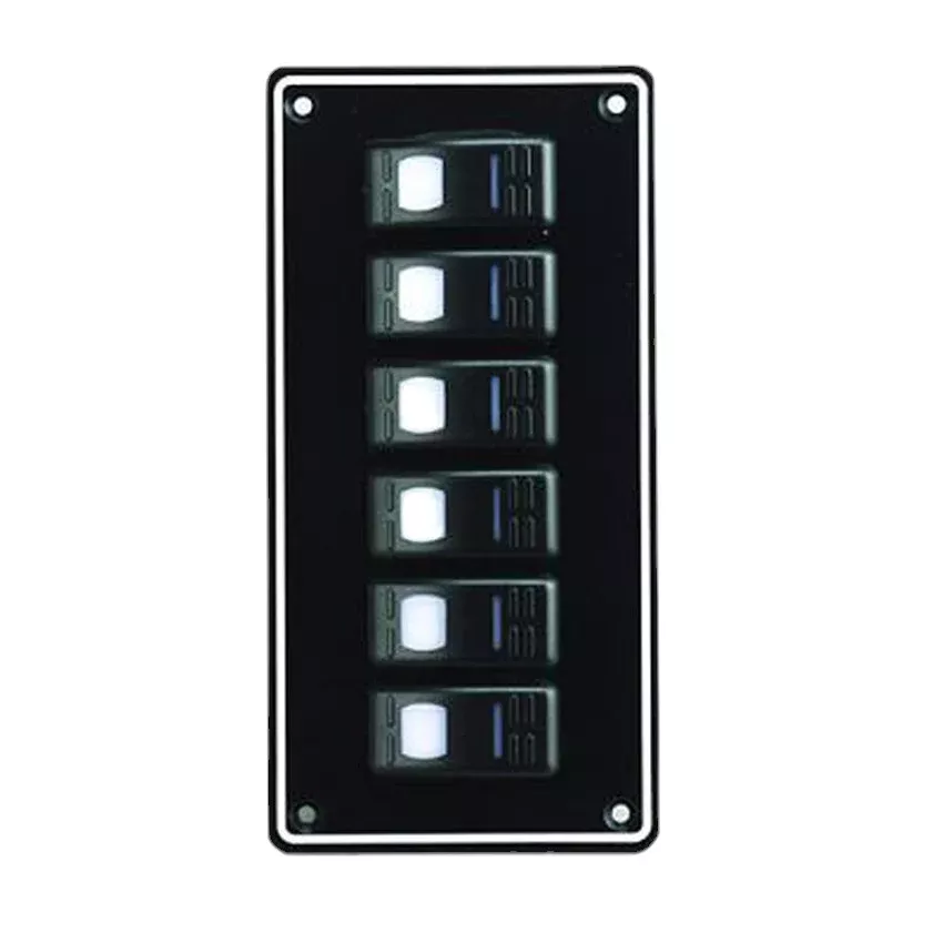Pactrade Marine Boat 6 Gang Waterproof Switch Panel ODM