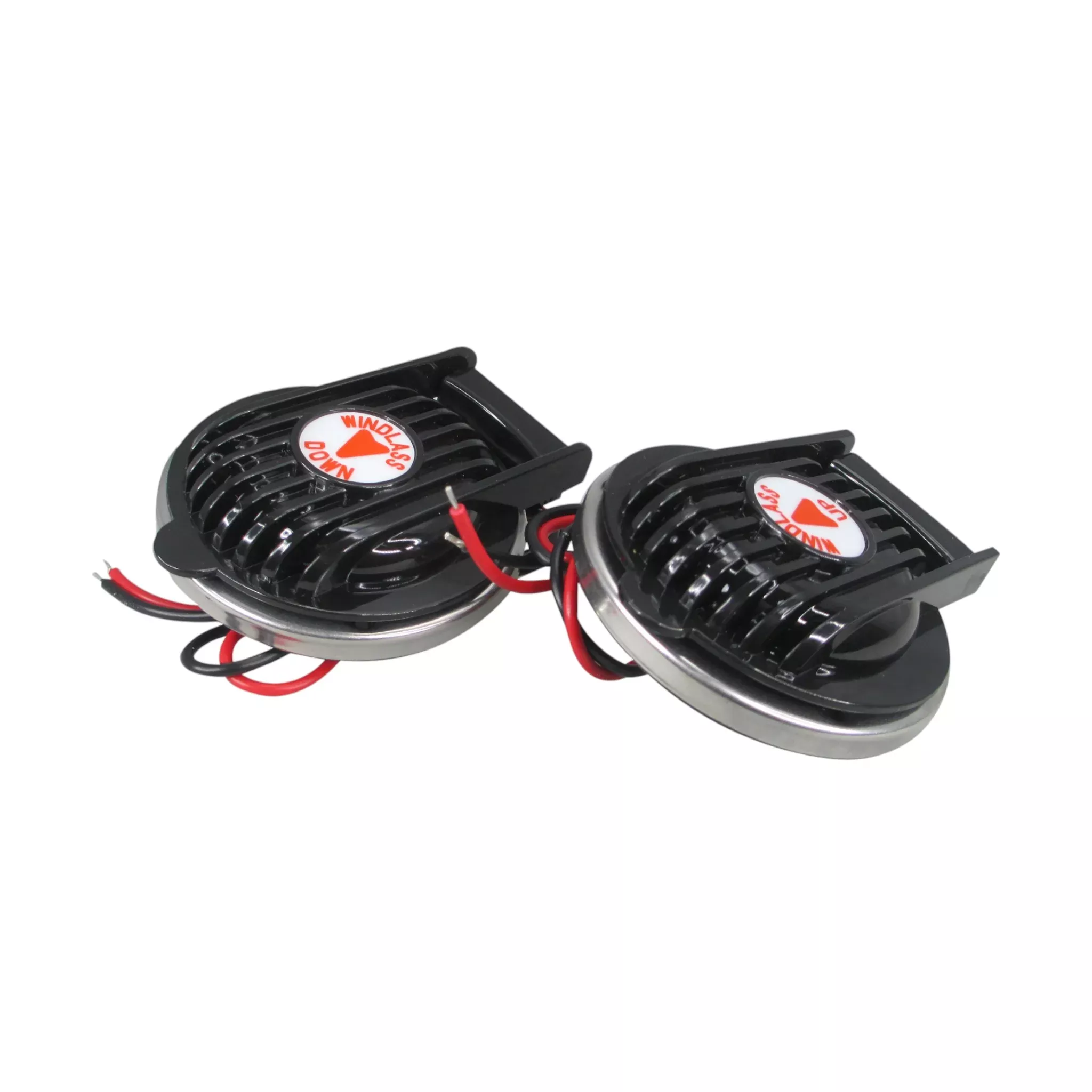 Pactrade Marine Boat Anchor Windlass Winch Foot Compact Switch Black 2 PCS Up & Down 12/24v 5A