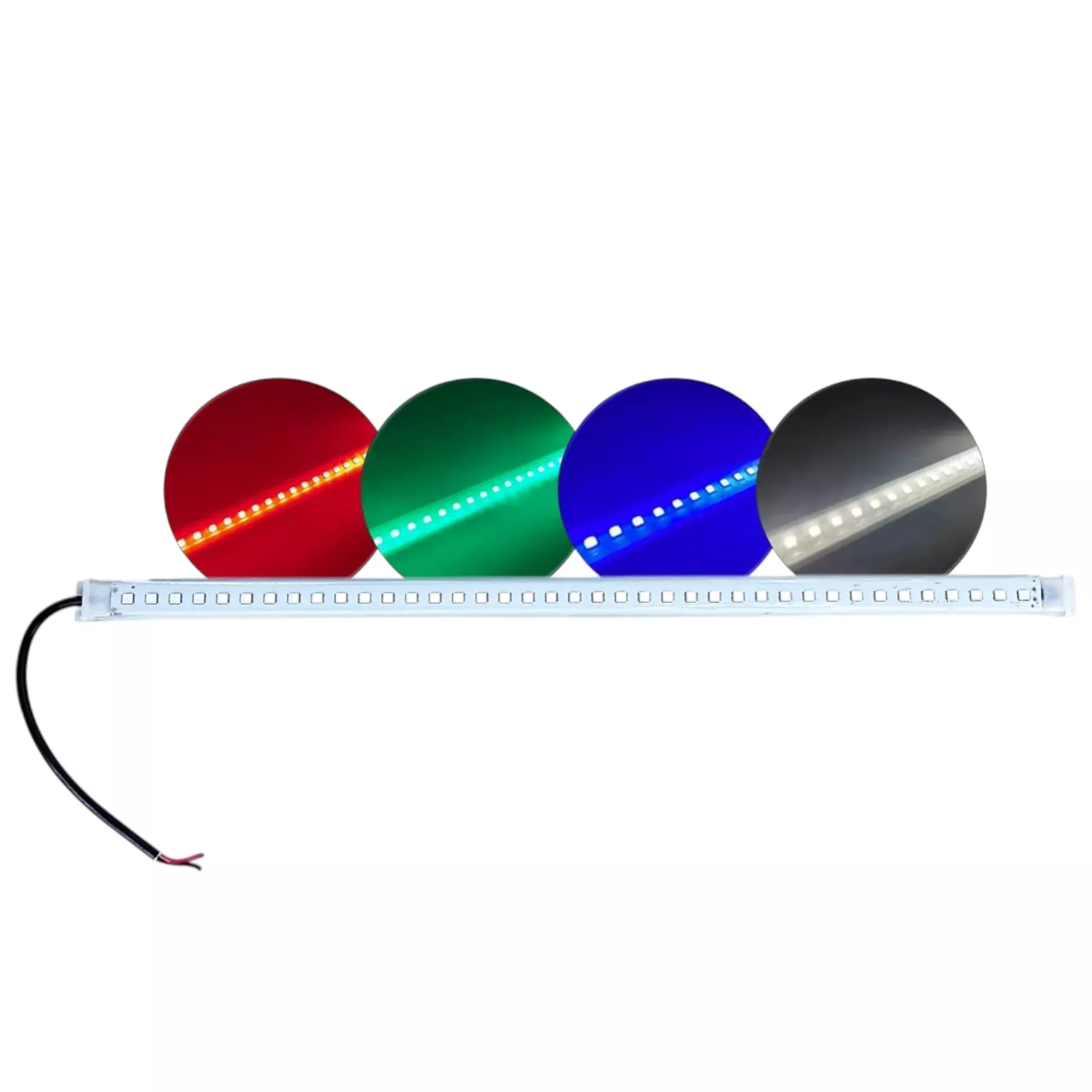 Pactrade Marine Boat Interior LED Marine Courtesy Fishing Lights Boat Cabin Lights Deck Lights RGBW Surface Mounting 10-24 Volts for Pontoon boat Small boat Yacht Bass Boat Dinghy Kayak (20 Inches)