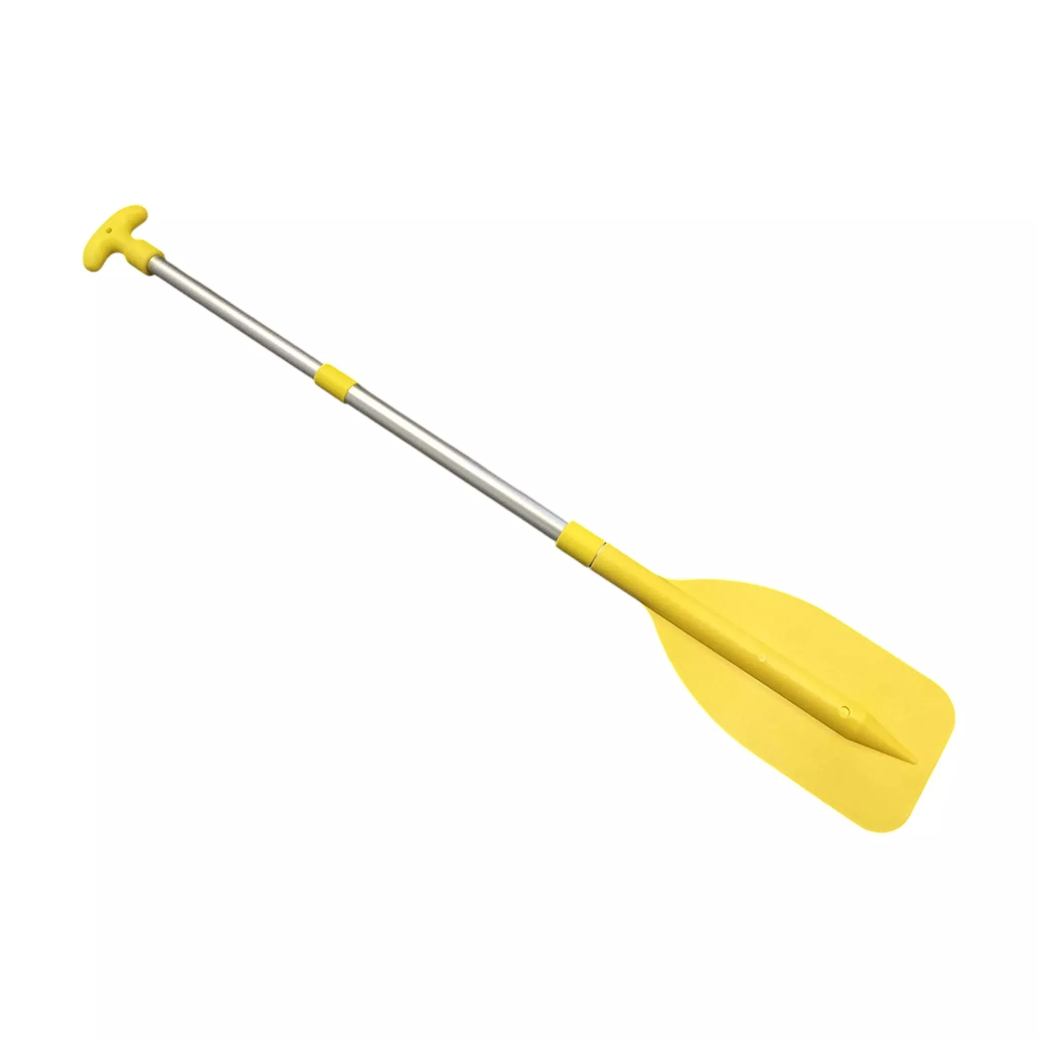 Pactrade Marine Boat Kayak Canoe Rafting Jet Ski Tube Yellow Plastic Telescopic Aluminum Mini Oar Paddle Extended from 20'' to 41.3" Boat Accessories for Kids and Adults