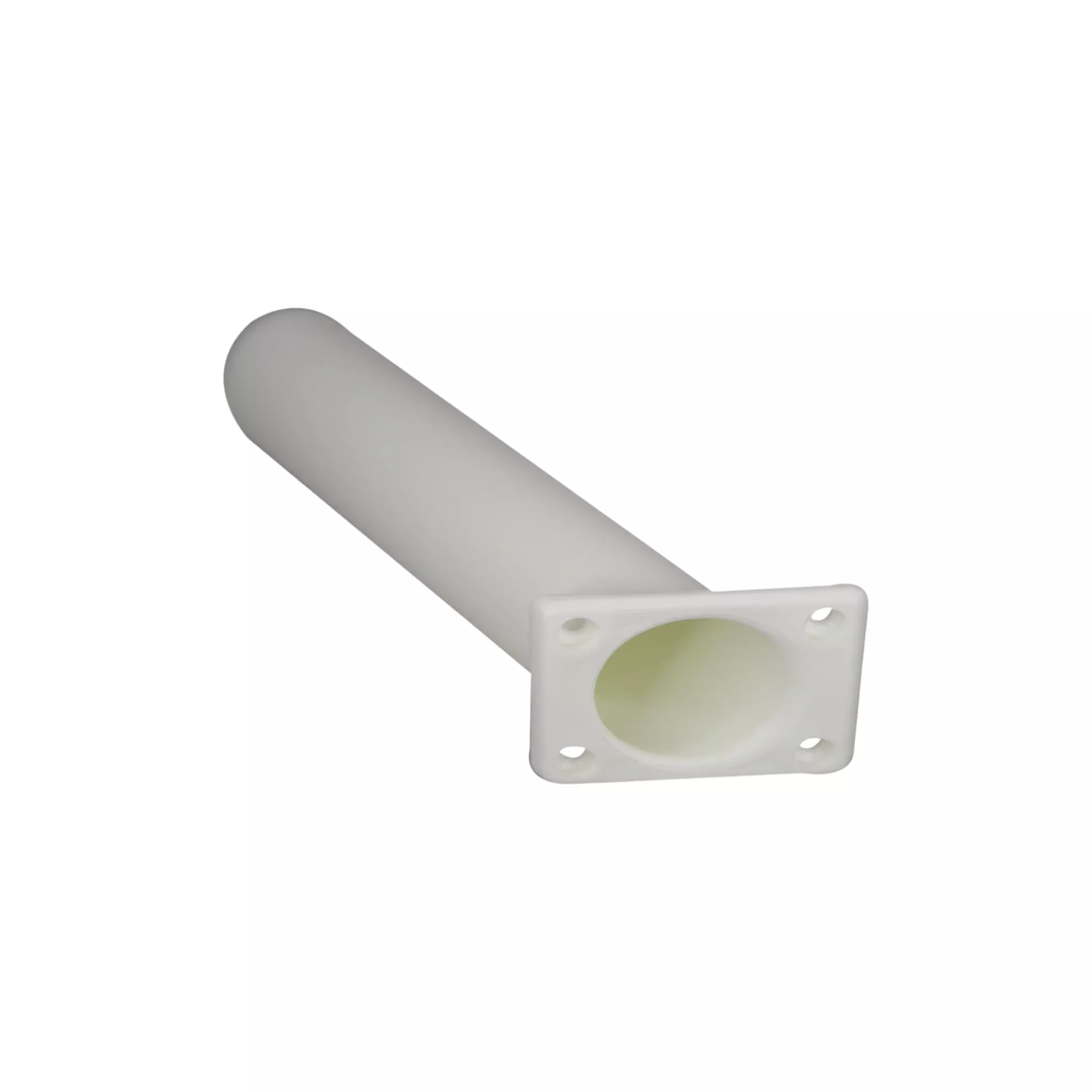 Pactrade Marine Boat Kayak Plastic Flush Mount Square Head White Rod Holder 30°