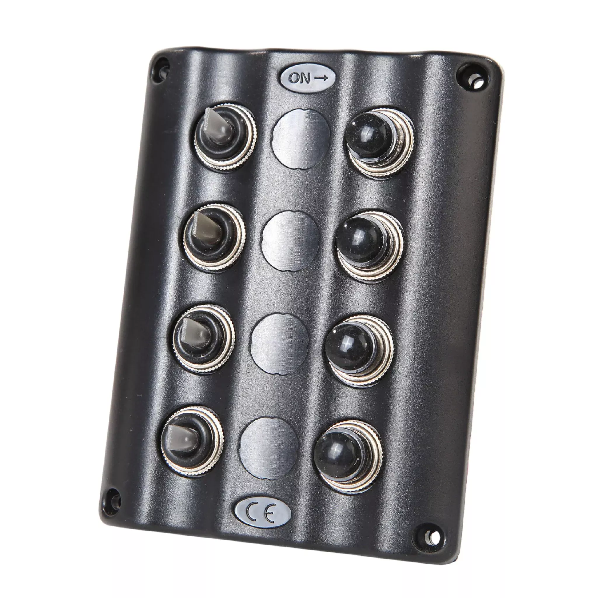 Pactrade Marine Boat RV 4 Gang Waterproof Toggle Switch Panel W/LED Indicator & Breakers