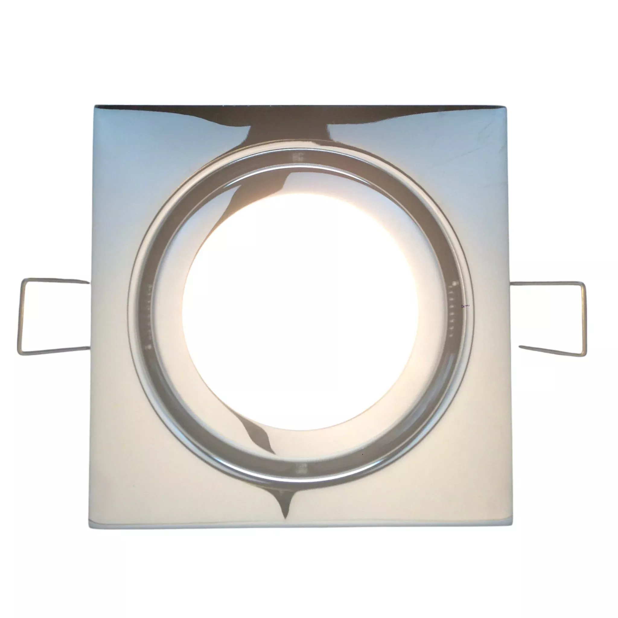 Pactrade Marine Boat Square LED Swivel Ceiling Light Flush Mount Chrome Plated Brass