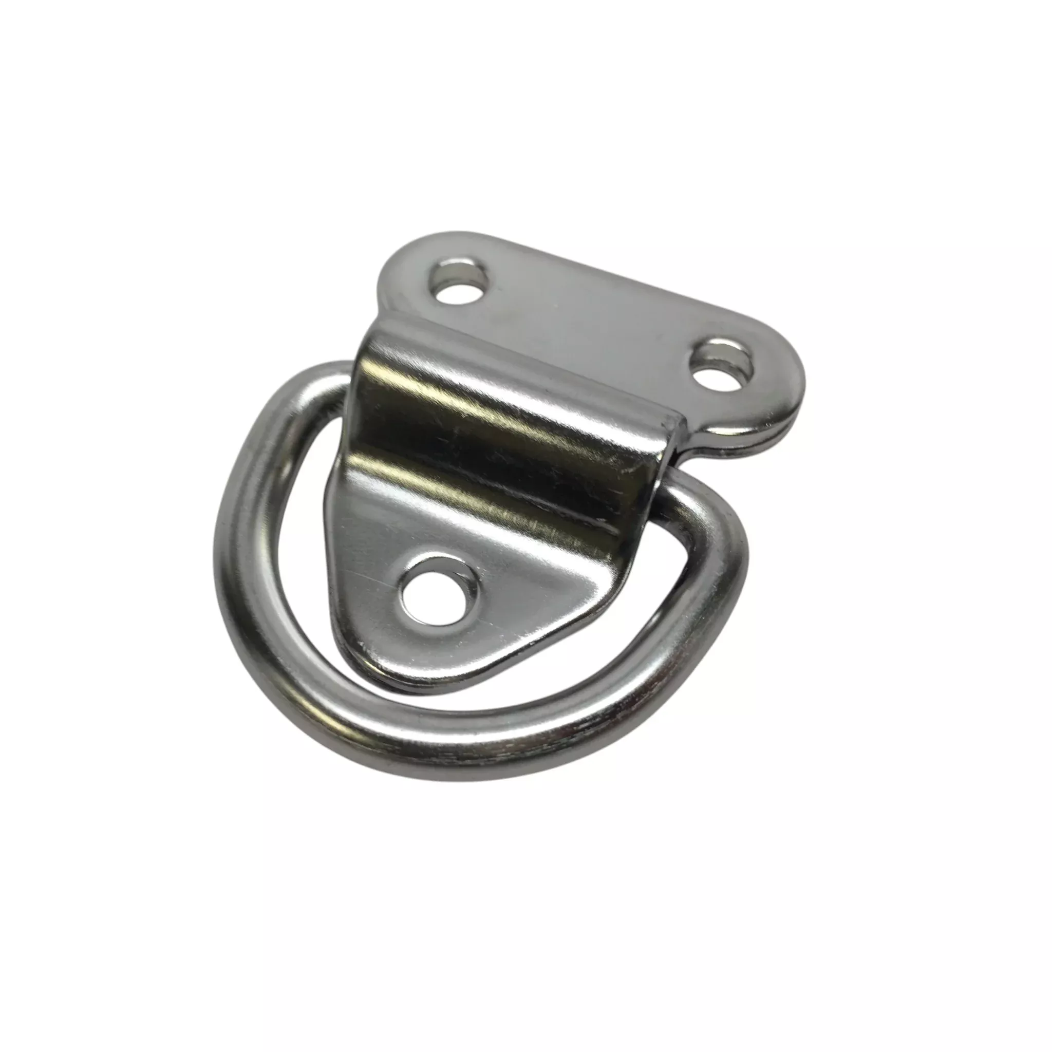 Pactrade Marine Boat Stainless Steel 304 Hinged Pad D-Ring 2.2"(L) X 1.9"(W) 3 Holes