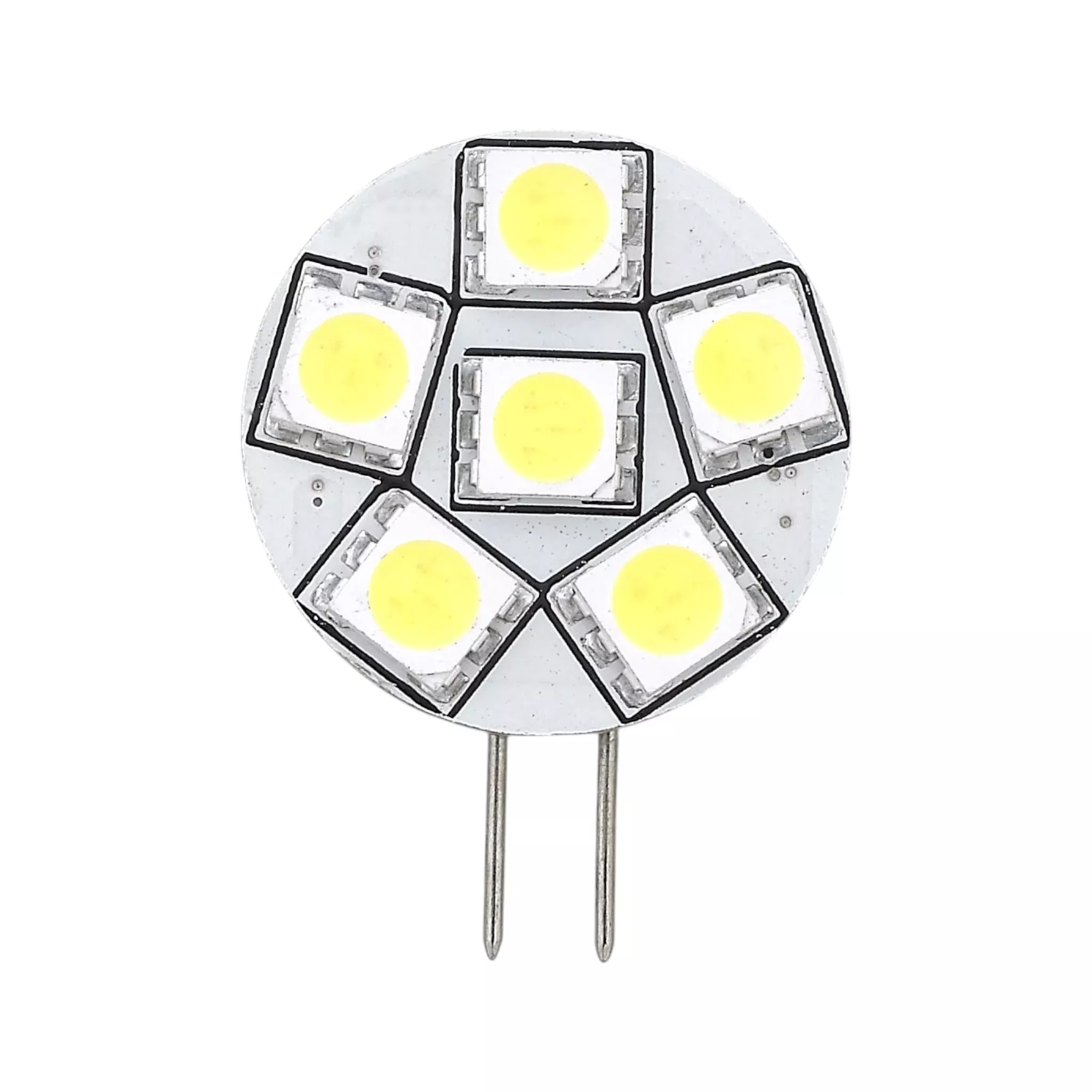 Pactrade Marine RV Truck Replacement Part LED Bulb G4 Type Warm White Back Pin 23MM Diameter