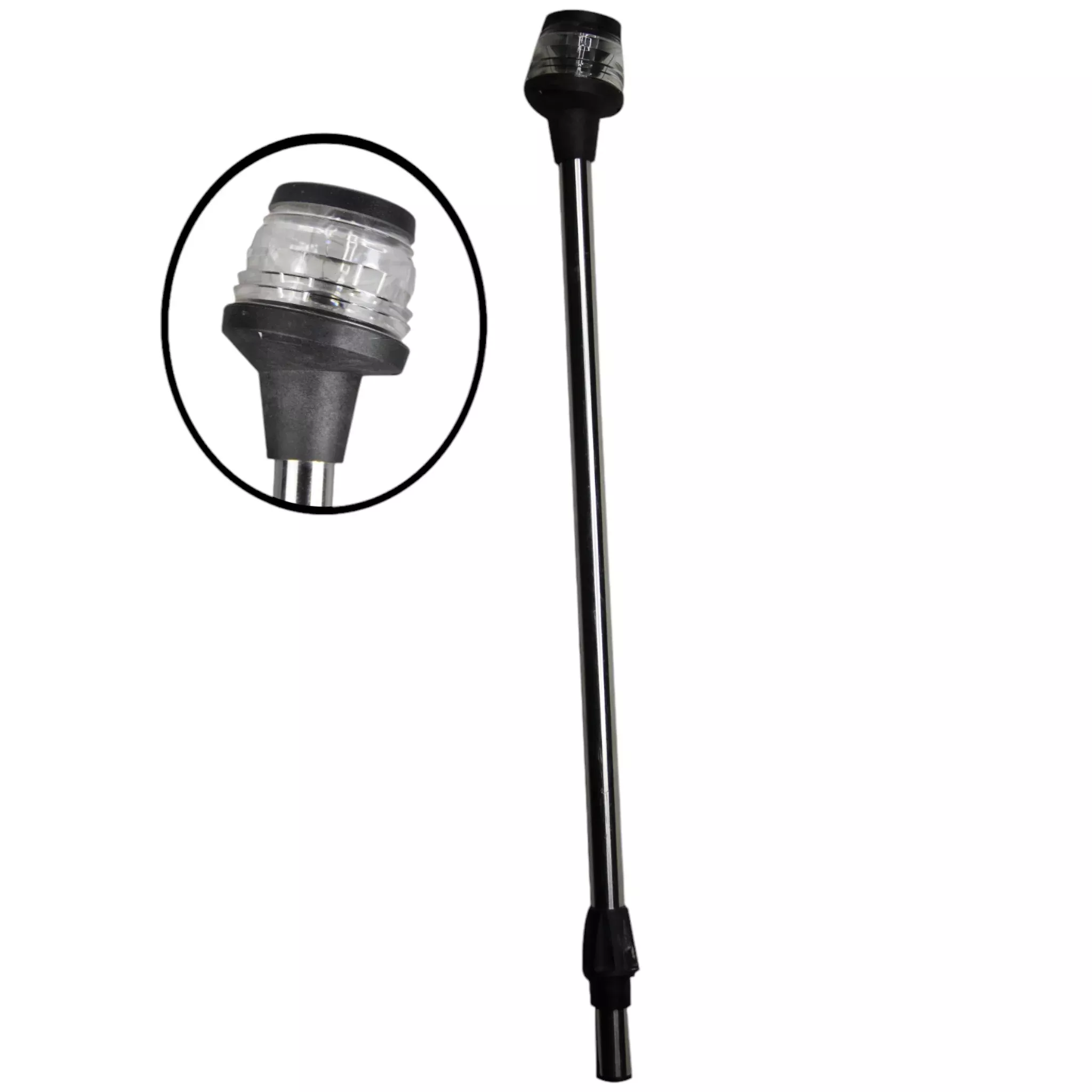 Pactrade Marine S.S 24" All-Round Stern Navigation Anchor Pole Light w/ Collar