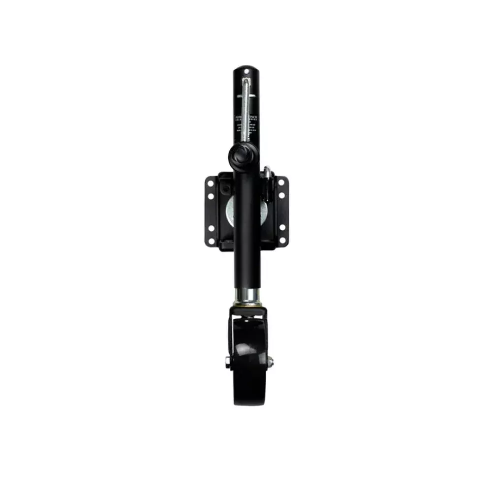 Powerwinch Select Series Jack - 1200lb, Weld-On, Single Wheel, Carbon Black [21400-J-1200-W1-B-R]