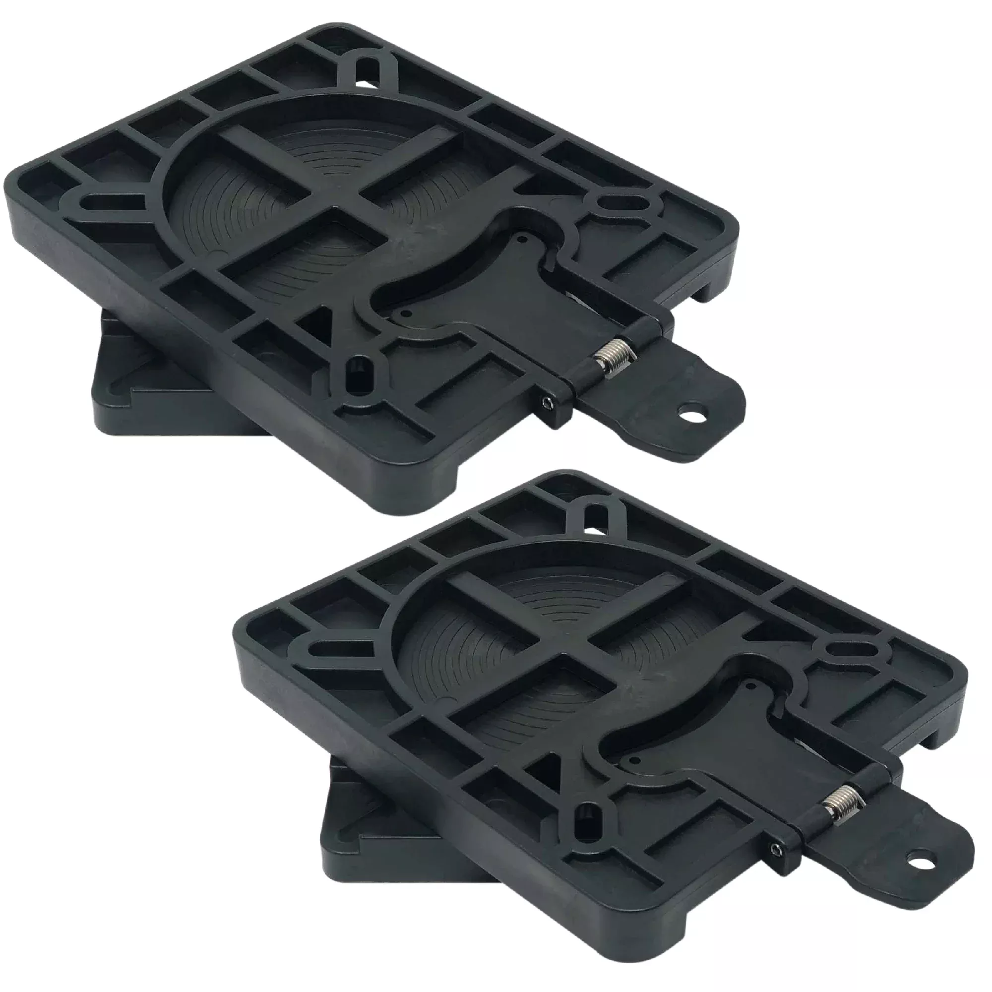 Quick-Release Seat Swivel, 2-Piece Removable, ABS Plastic, 2-Pack