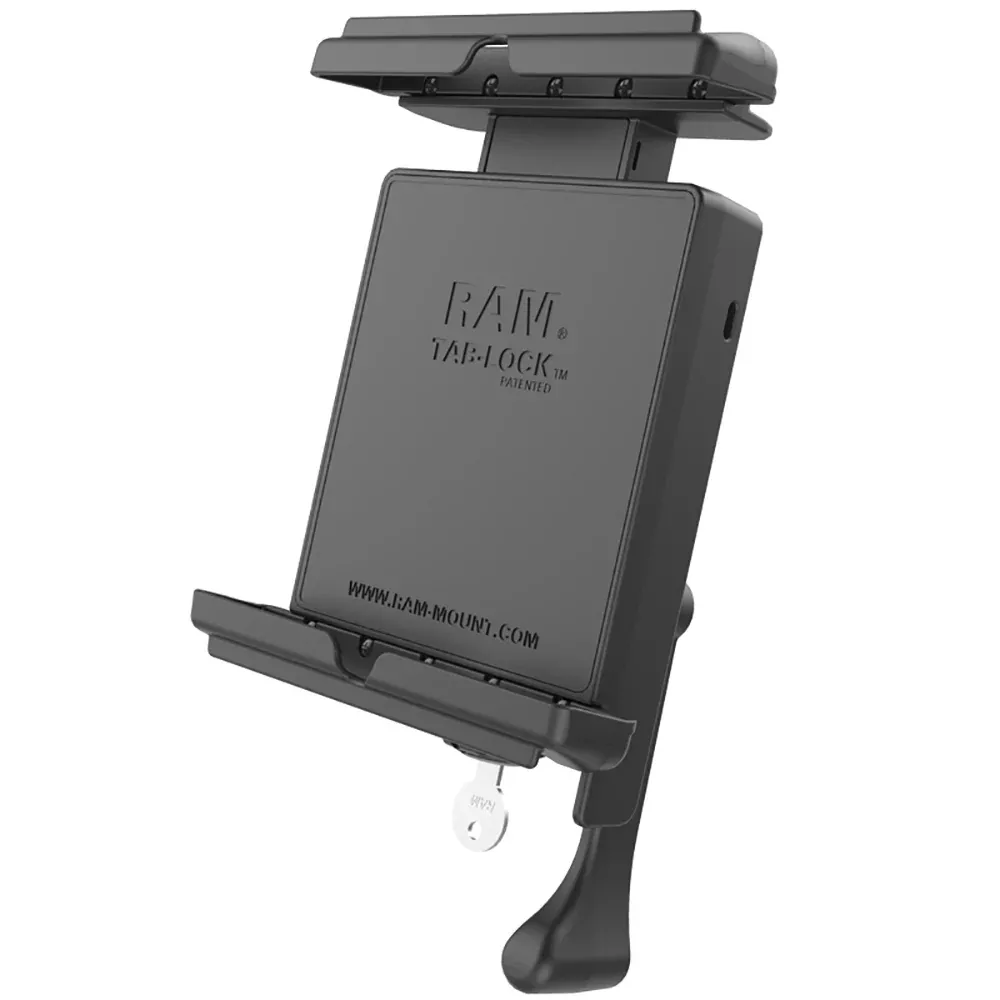 RAM Mount Tab-Lock Locking Cradle f/Apple iPad mini 1-3 w/Case, SkinSleeve [RAM-HOL-TABL12U]