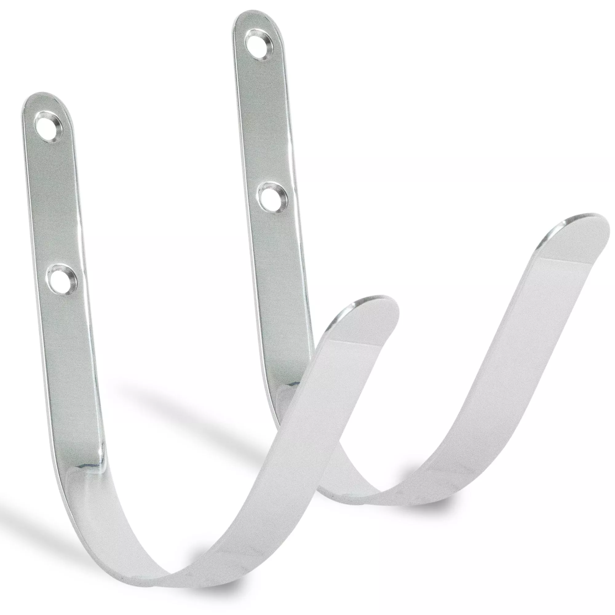 Ring Buoy Bracket Holder, Stainless Steel, Flat Mount - 2-Pack
