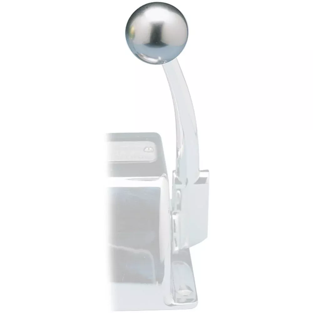Rupp Control Knob Silver For Morse Controls (3/8-24 Thread) [03-1226-23S]