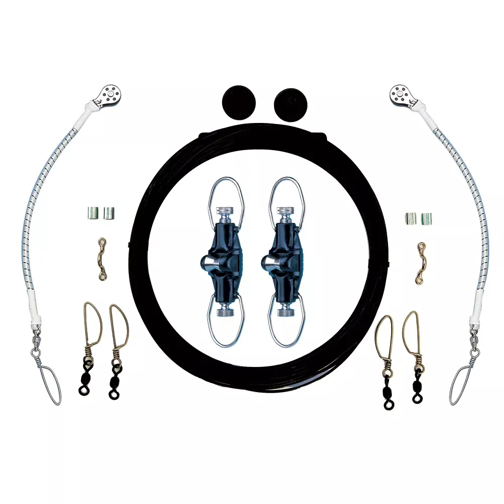 Rupp Single Rigging Kit w/Nok-Outs - Black Mono 160' Lines [CA-0025-MO]