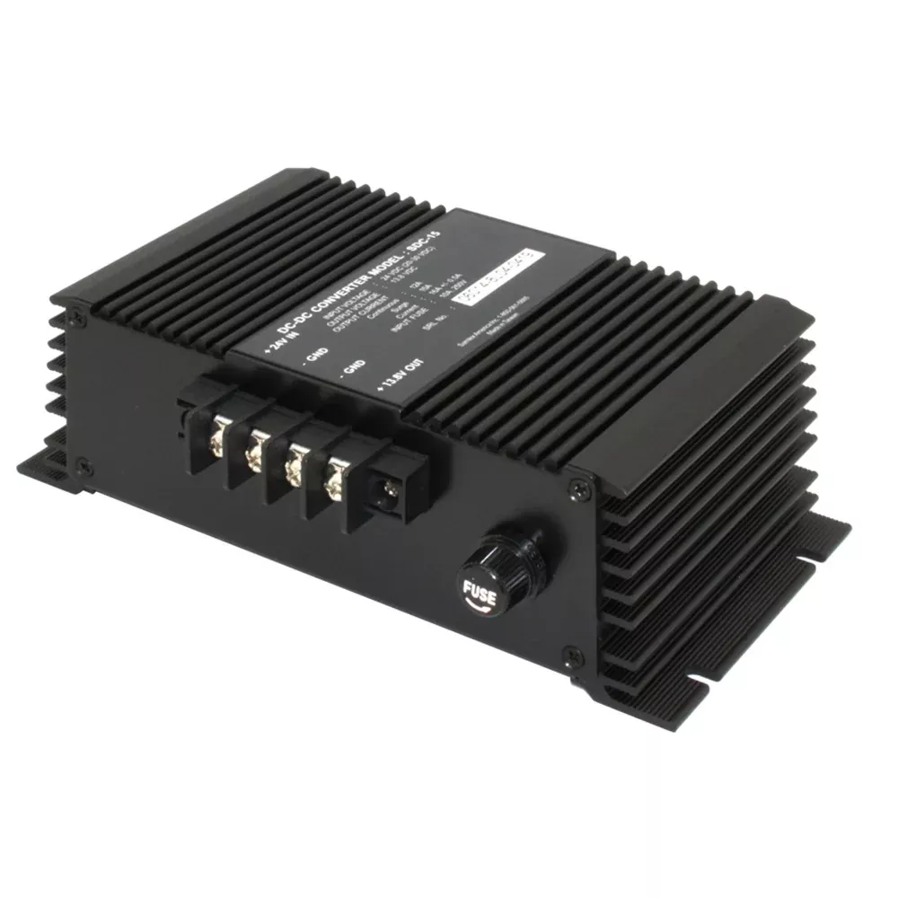 Samlex 12A Non-Isolated Step-Down 24VDC-12VDC Converter – Heavy Duty Applications [SDC-15]