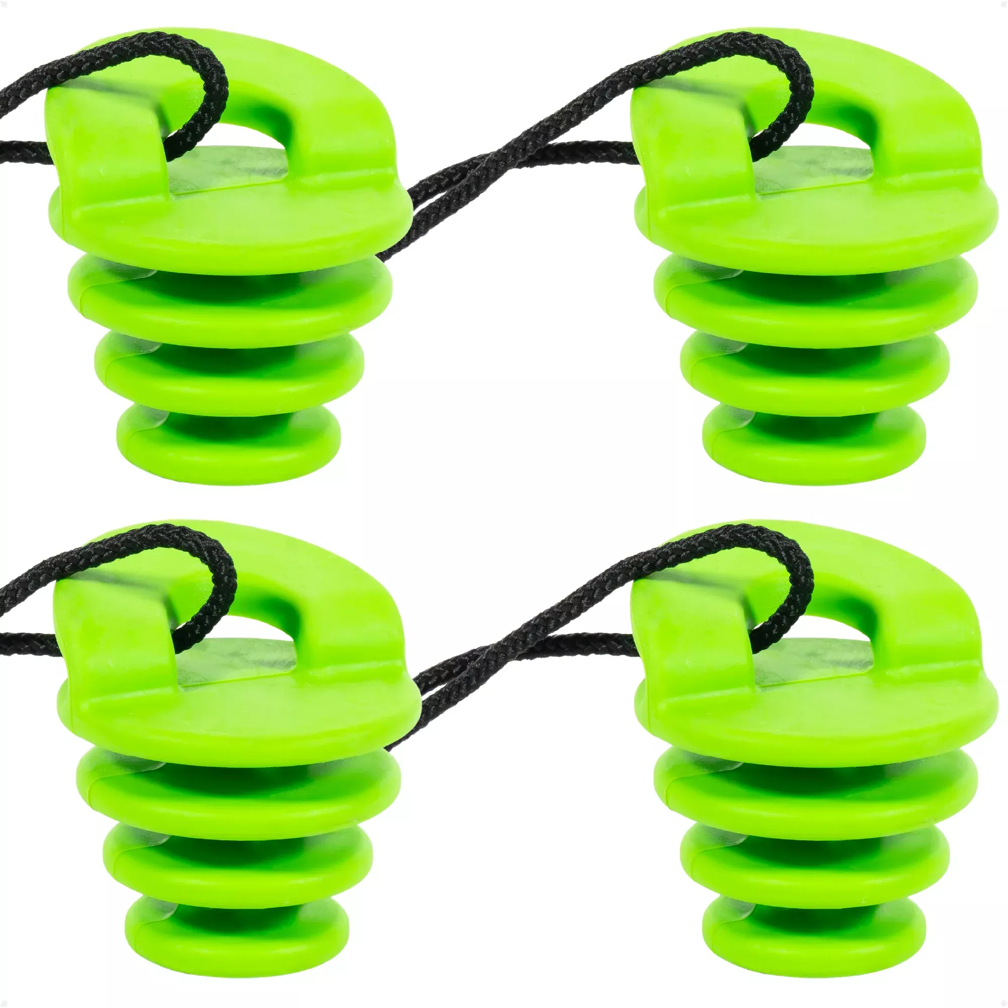 Scupper Plugs, Fits Drain Holes 1-1/4" - 2", 4-Pack
